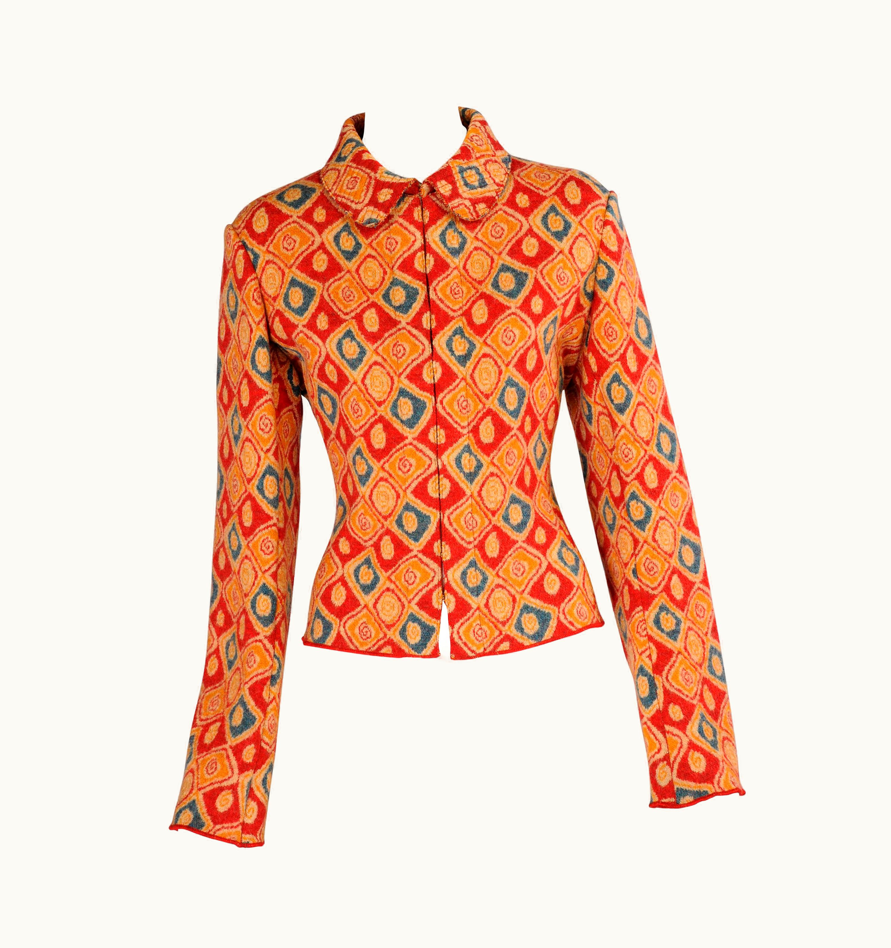 Alaia Azzedine Alaia Patterned Wool Jacket