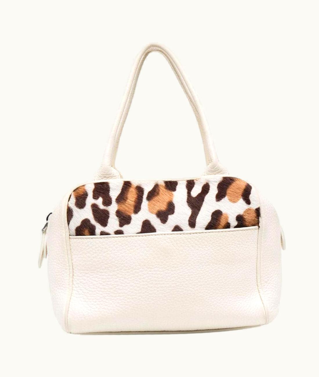 Alaia Azzedine Alaia Ivory Mini Bowling Handbag