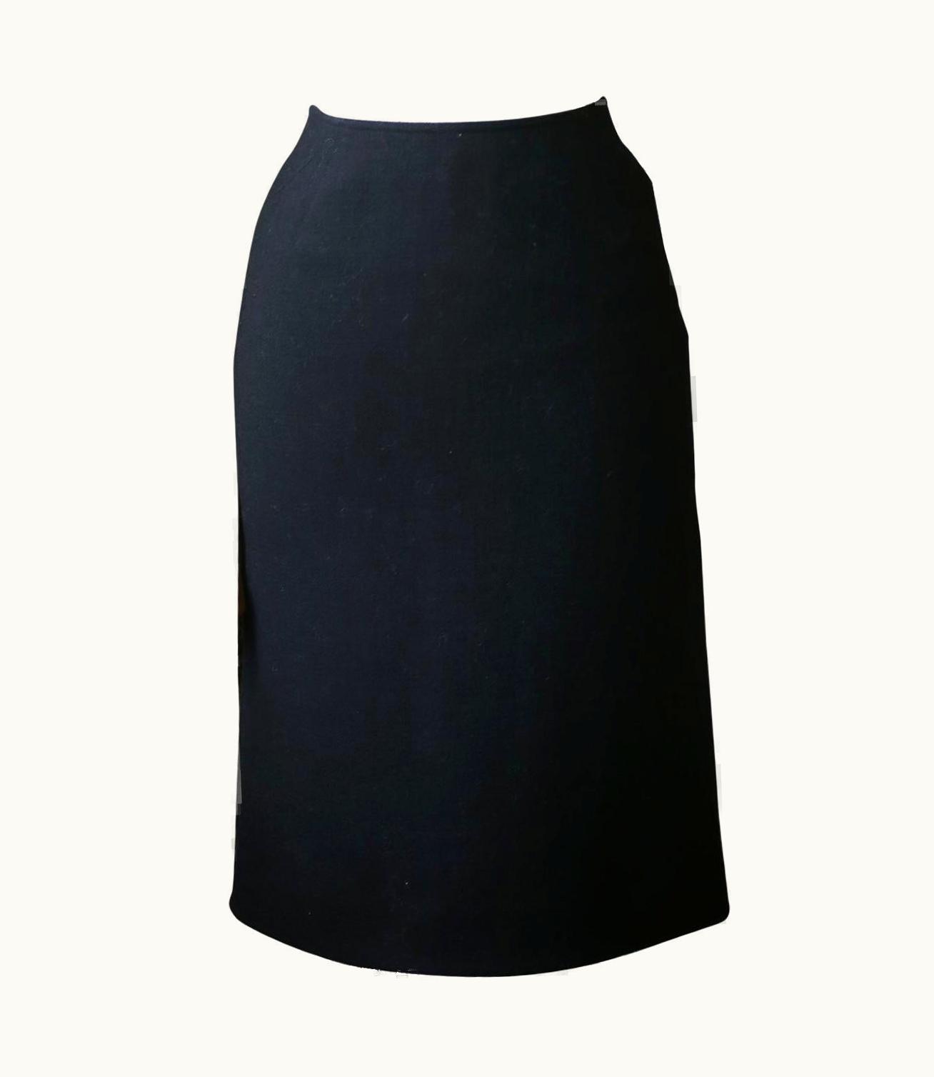 Alaia Azzedine Alaïa Fluted Wool Mini Skirt