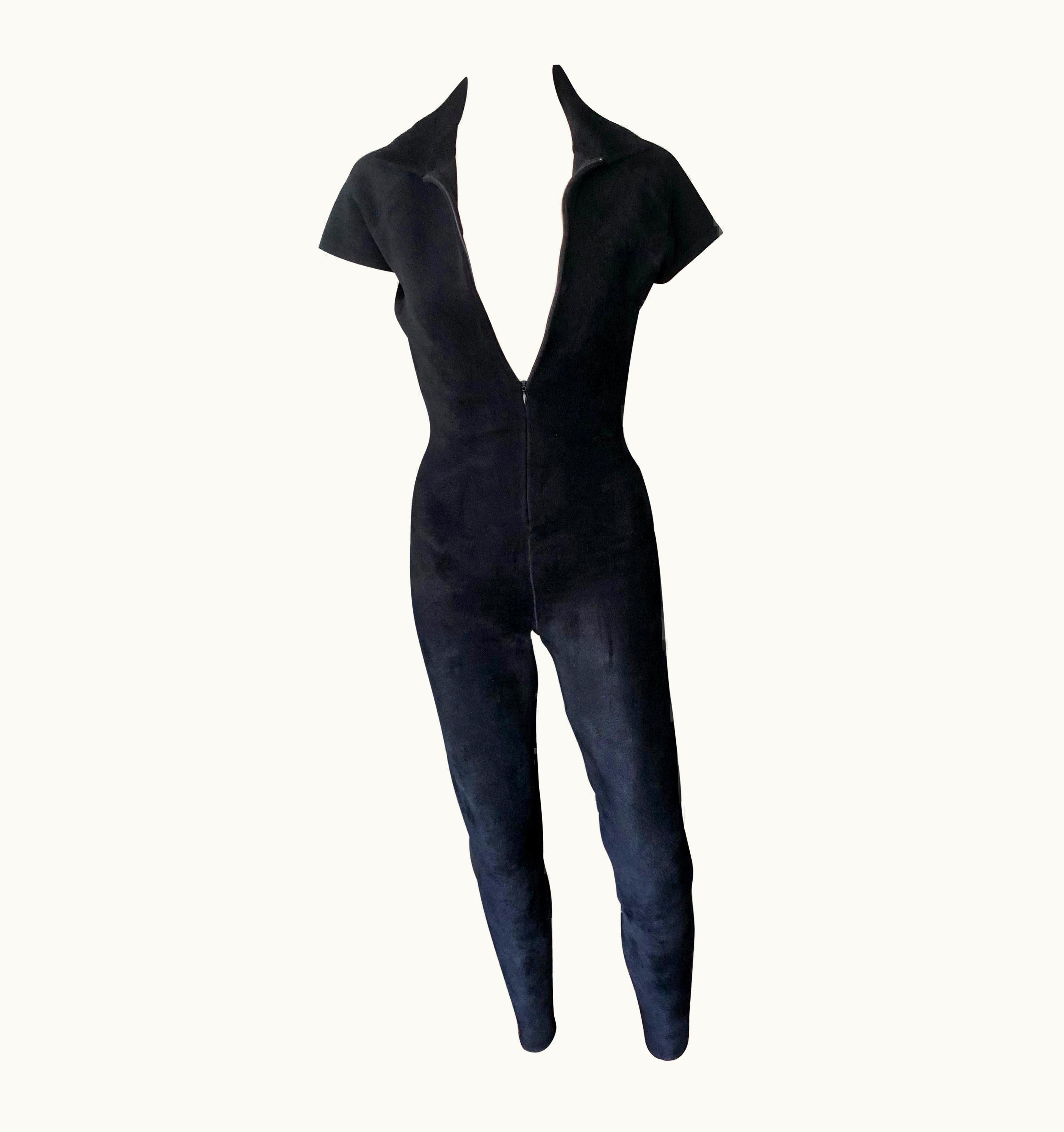 Alaia Azzedine Alaia Chenille Bodycon Playsuit Catsuit Jumpsuit UZ0586933