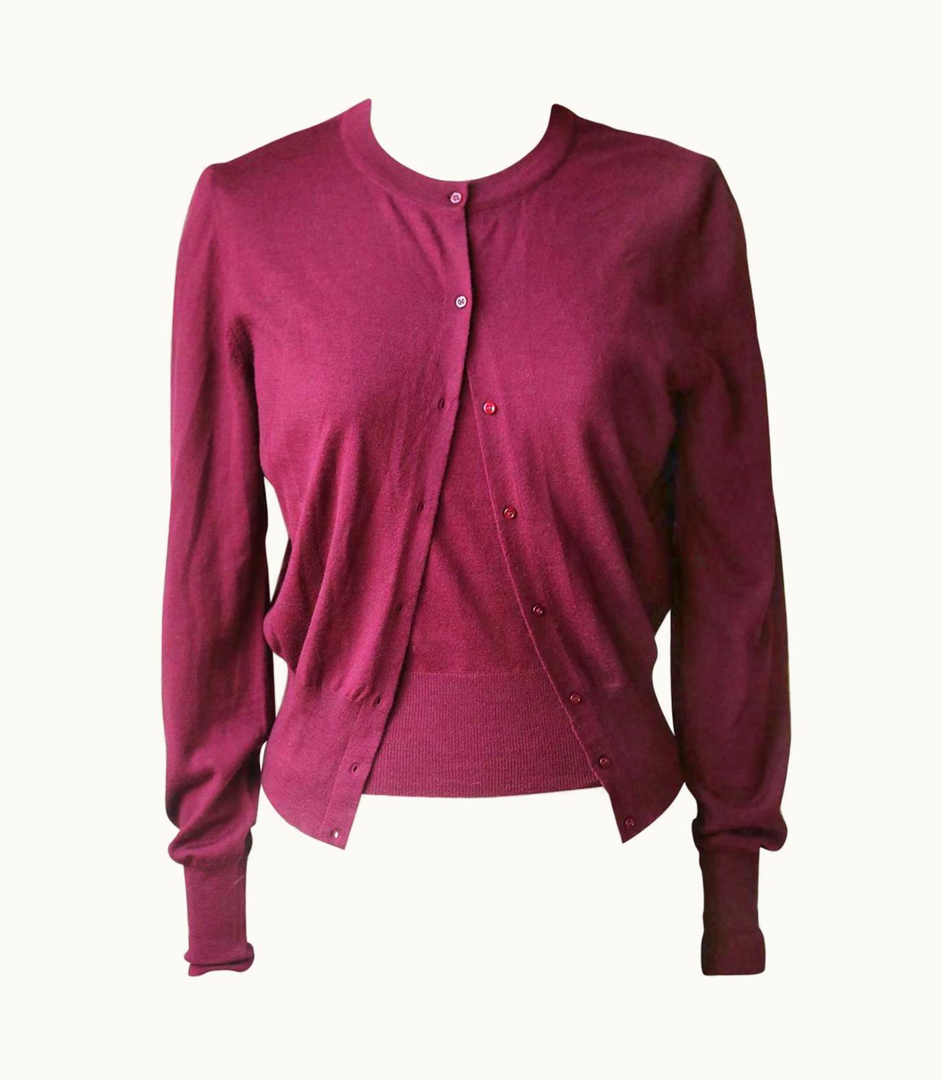 Alaia Azzedine Alaïa Wool Stretch-Knit Twin Set