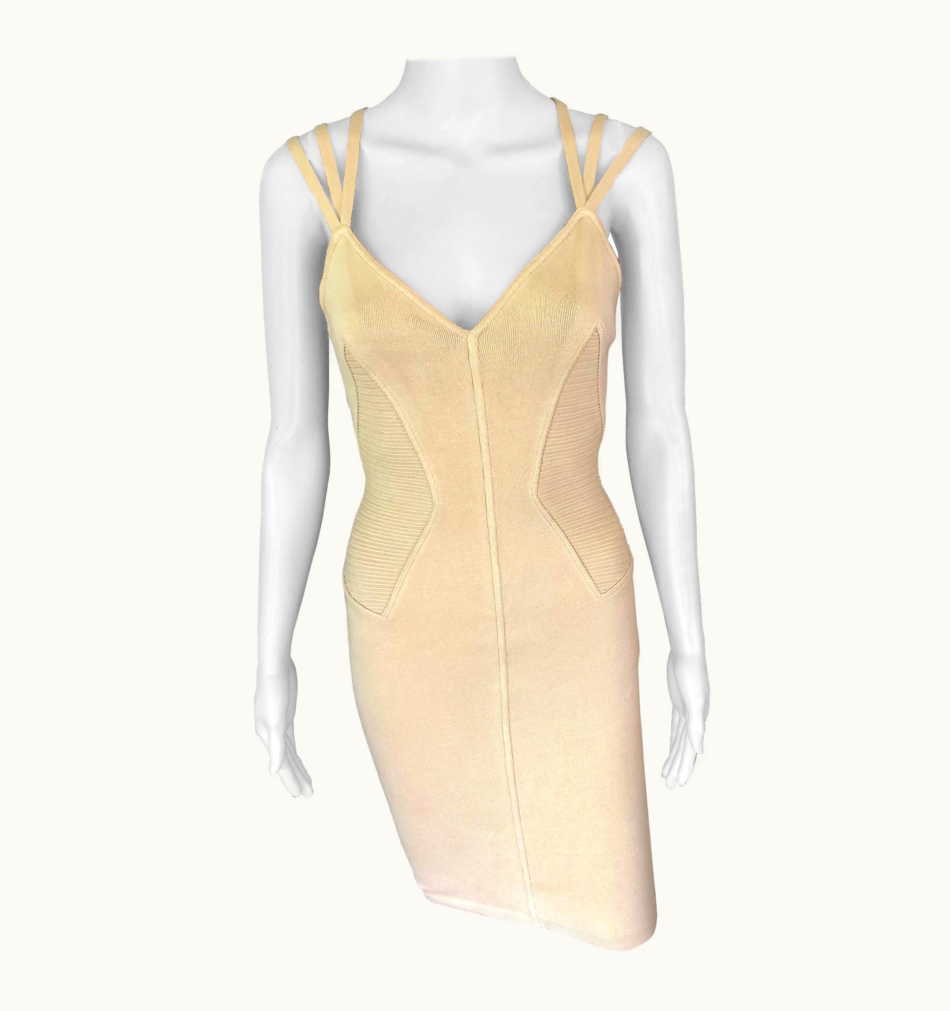 Alaia Azzedine Alaia S/S 1990 Vintage Bodycon Mini Dress