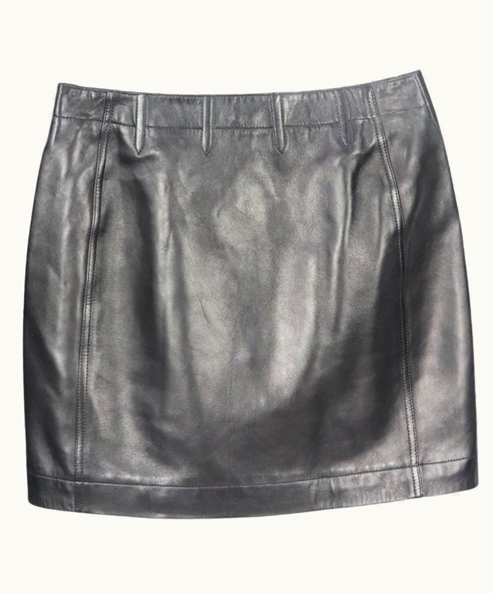 Alaia Azzedine Alaïa Leather Mini Skirt Uk UZ0587041