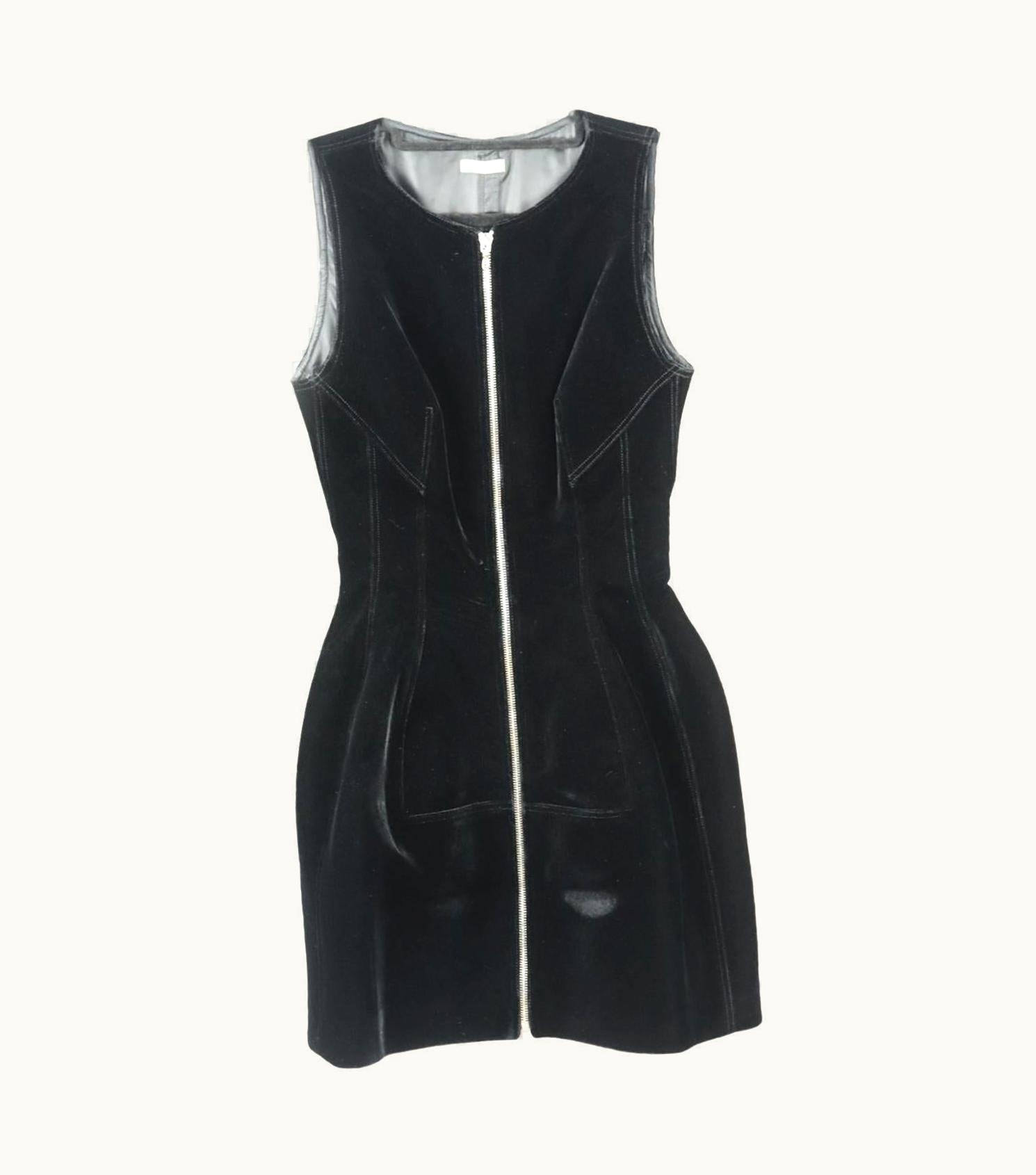 Alaia Azzedine Alaïa Velvet Mini Dress Uk UZ0587042