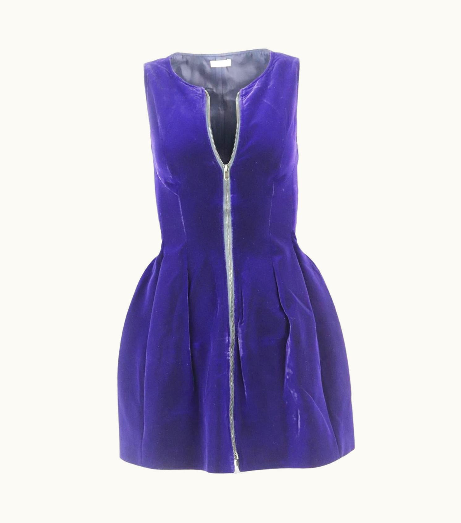 Alaia Azzedine Alaïa Velvet Mini Dress Uk UZ0587044
