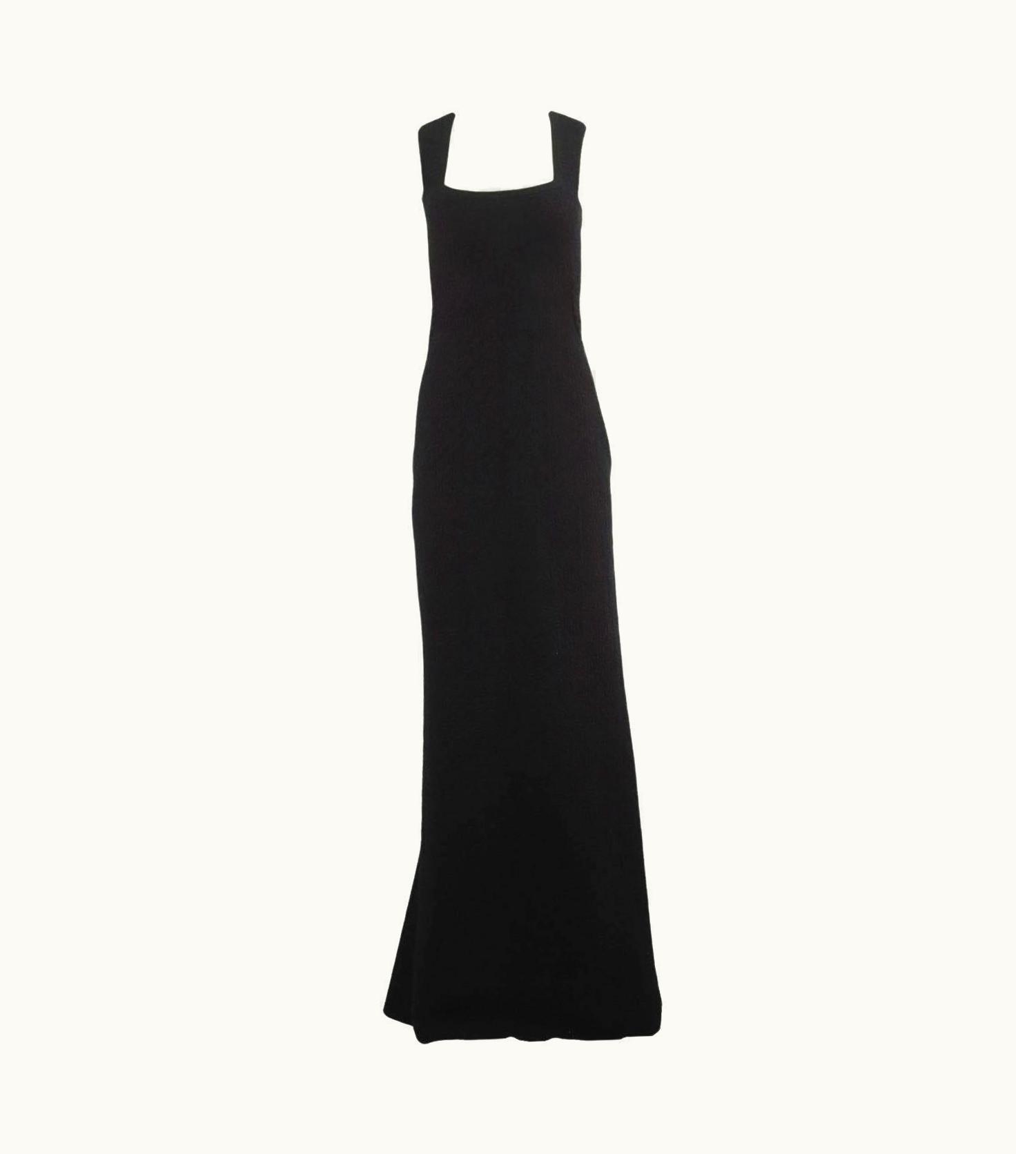Alaia Azzedine Alaïa Cutout Wool Blend Maxi Dress Uk