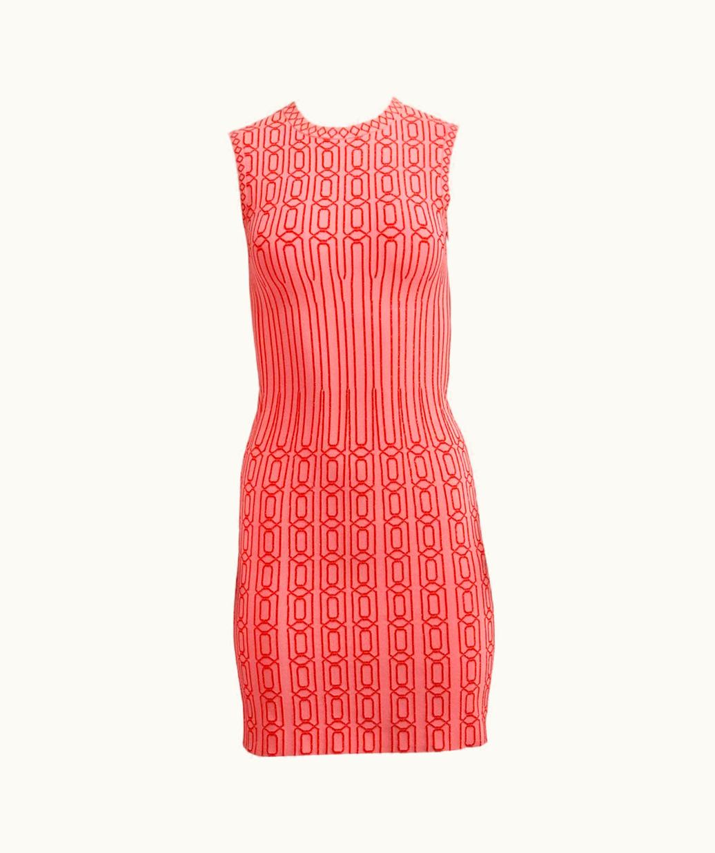 Alaia Azzedine Alaïa Metallic Jacquard Knit Mini Dress Uk