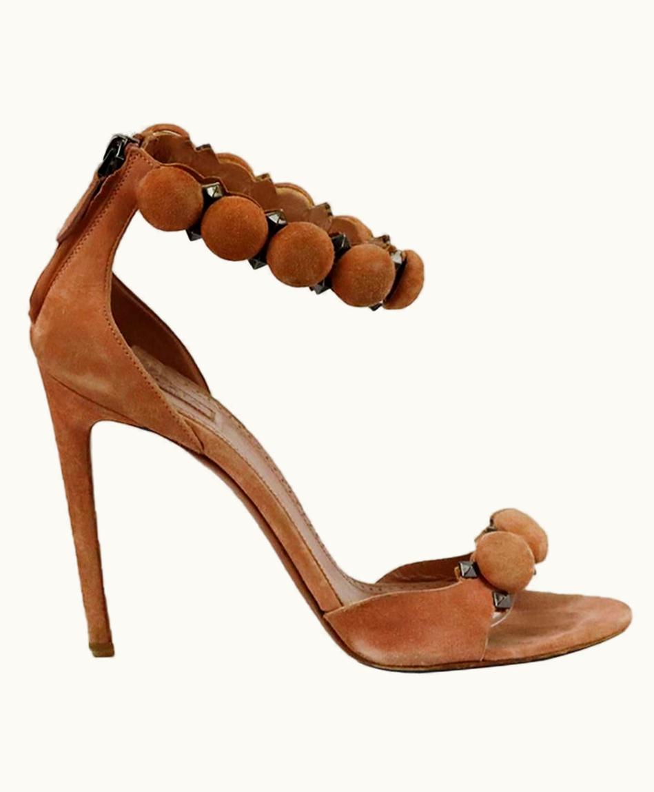 Alaia Azzedine Alaïa Bombe Studded Suede Sandals Eu 39 Us