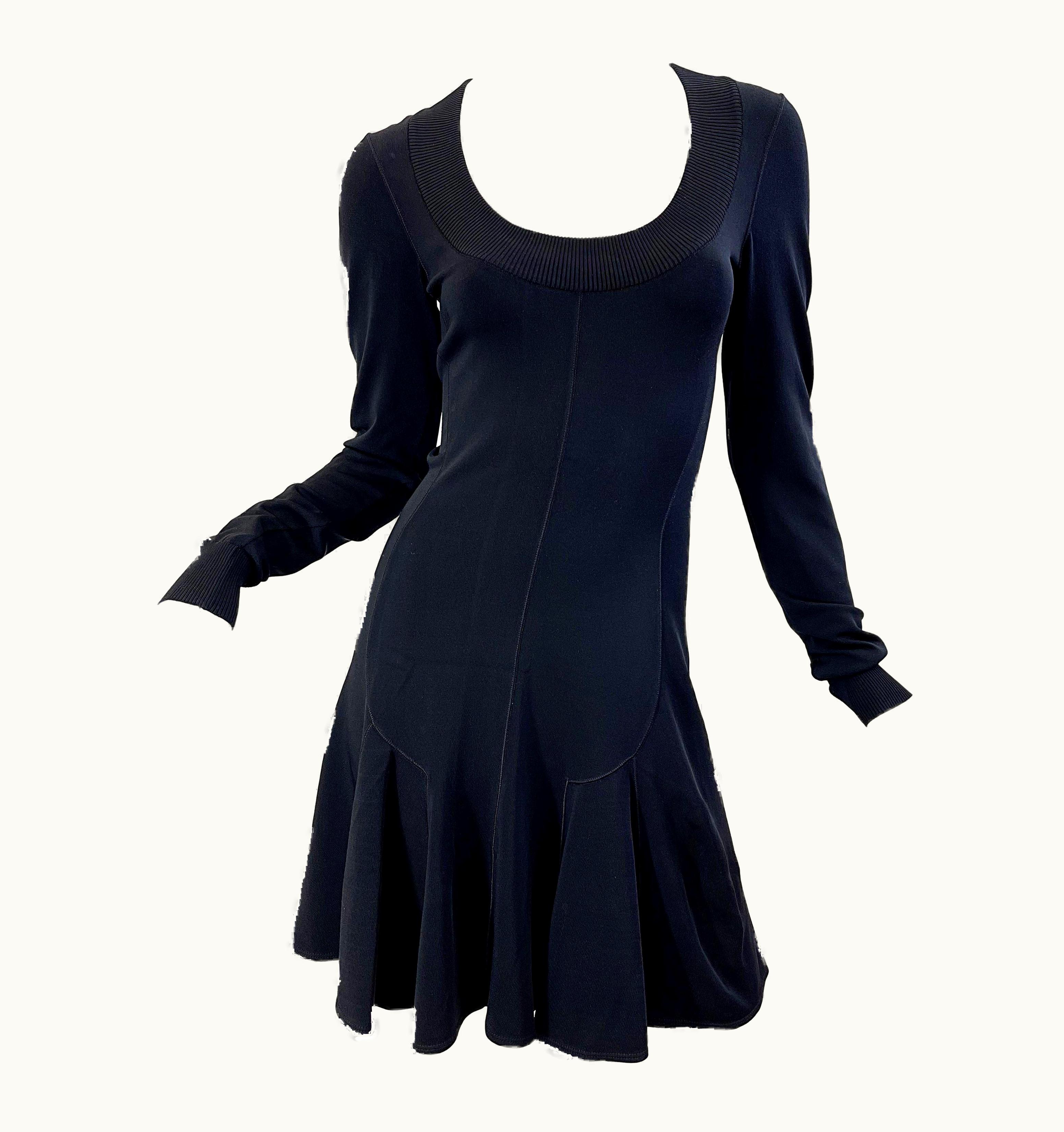 Alaia Azzedine Alaia 1990s Black Bodcon Long Sleeve