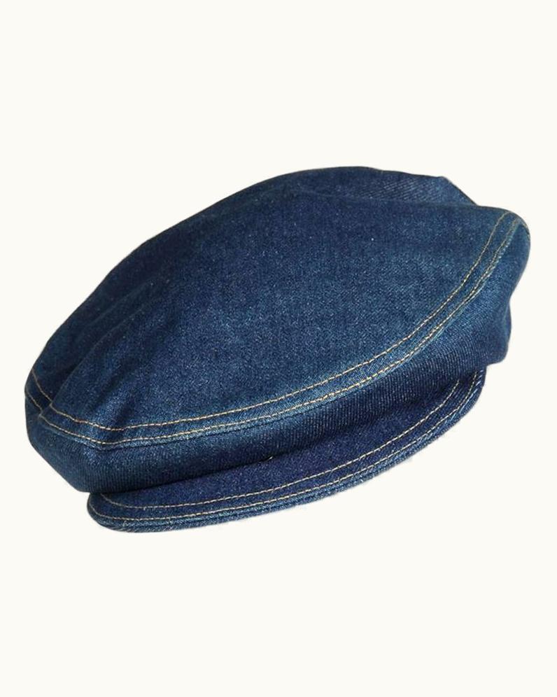 Alaia Never Worn Alaïa Denim Cap, Spring-Summer 1991