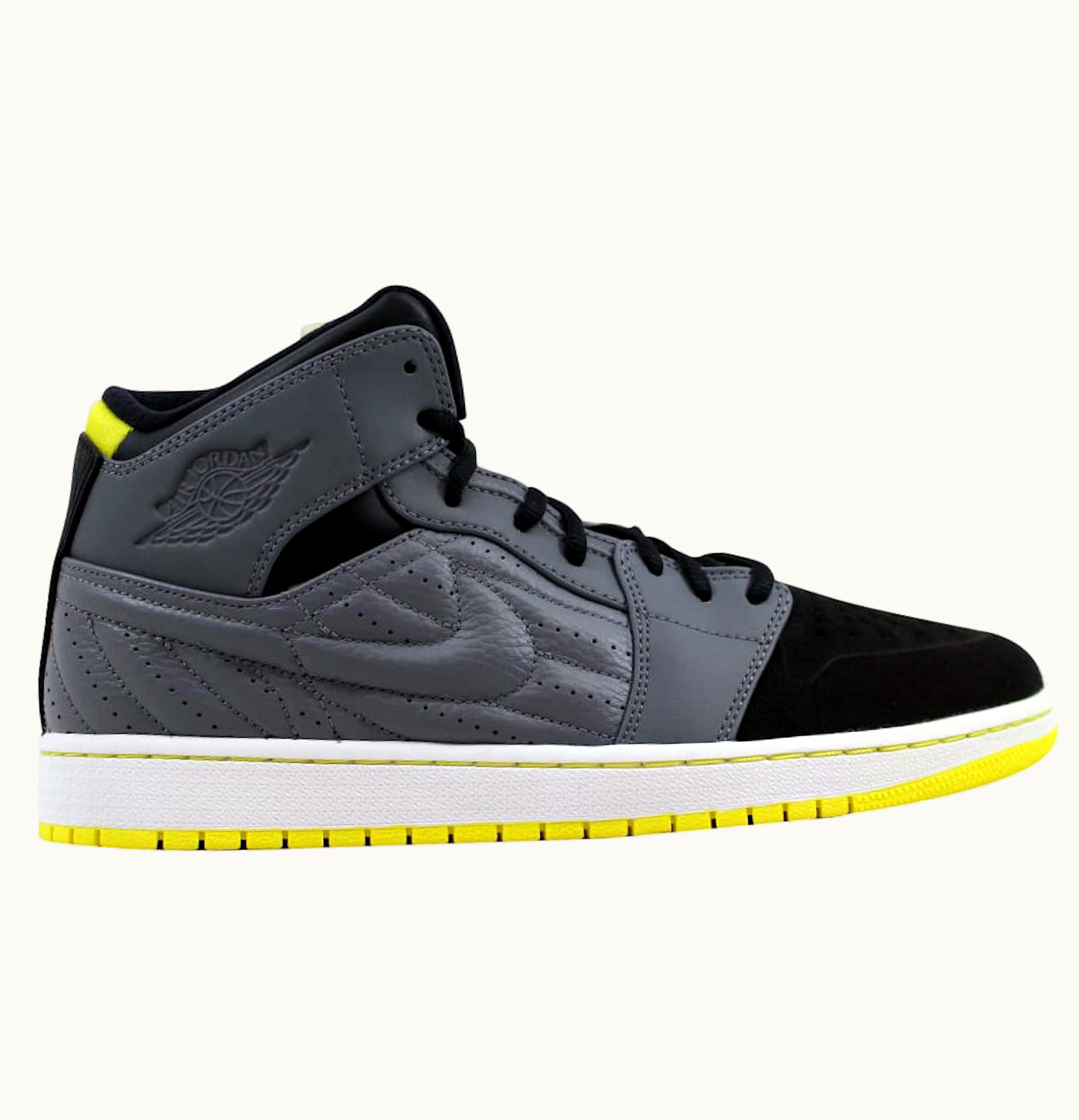 Jordan Air Jordan I 1 Retro 99 Cool Grey Vibrant Yellow Black White
