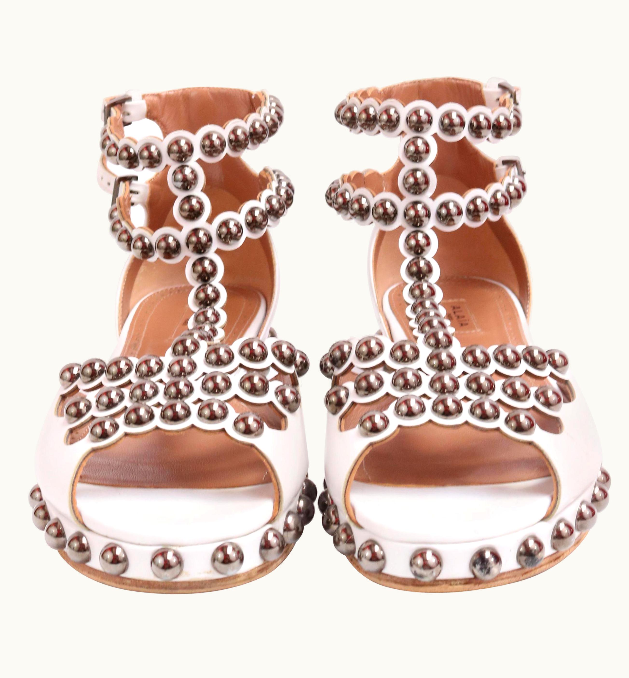 Alaia Alaia White Gladiator Sandals