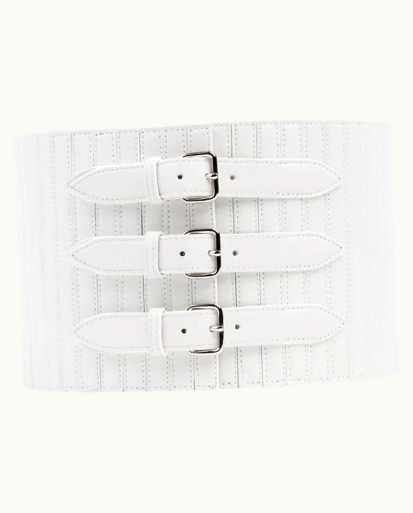 Alaia Alaia Ribbed Stretch Corset Belt