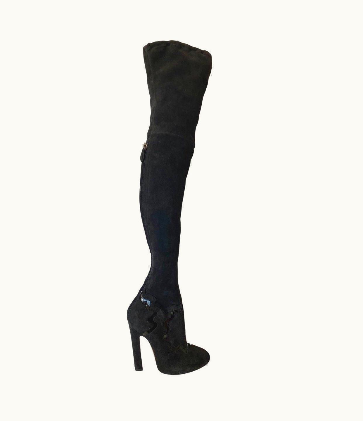 Alaia Alaia Over Knee Studded Boots