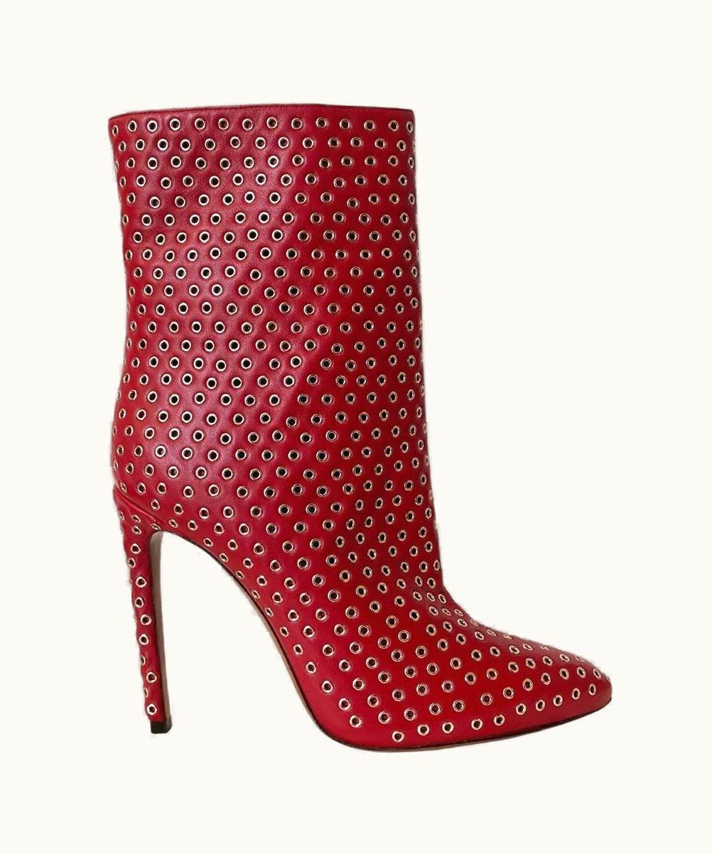 Alaia Alaia Studded Leather Ankle Boots UZ0587382