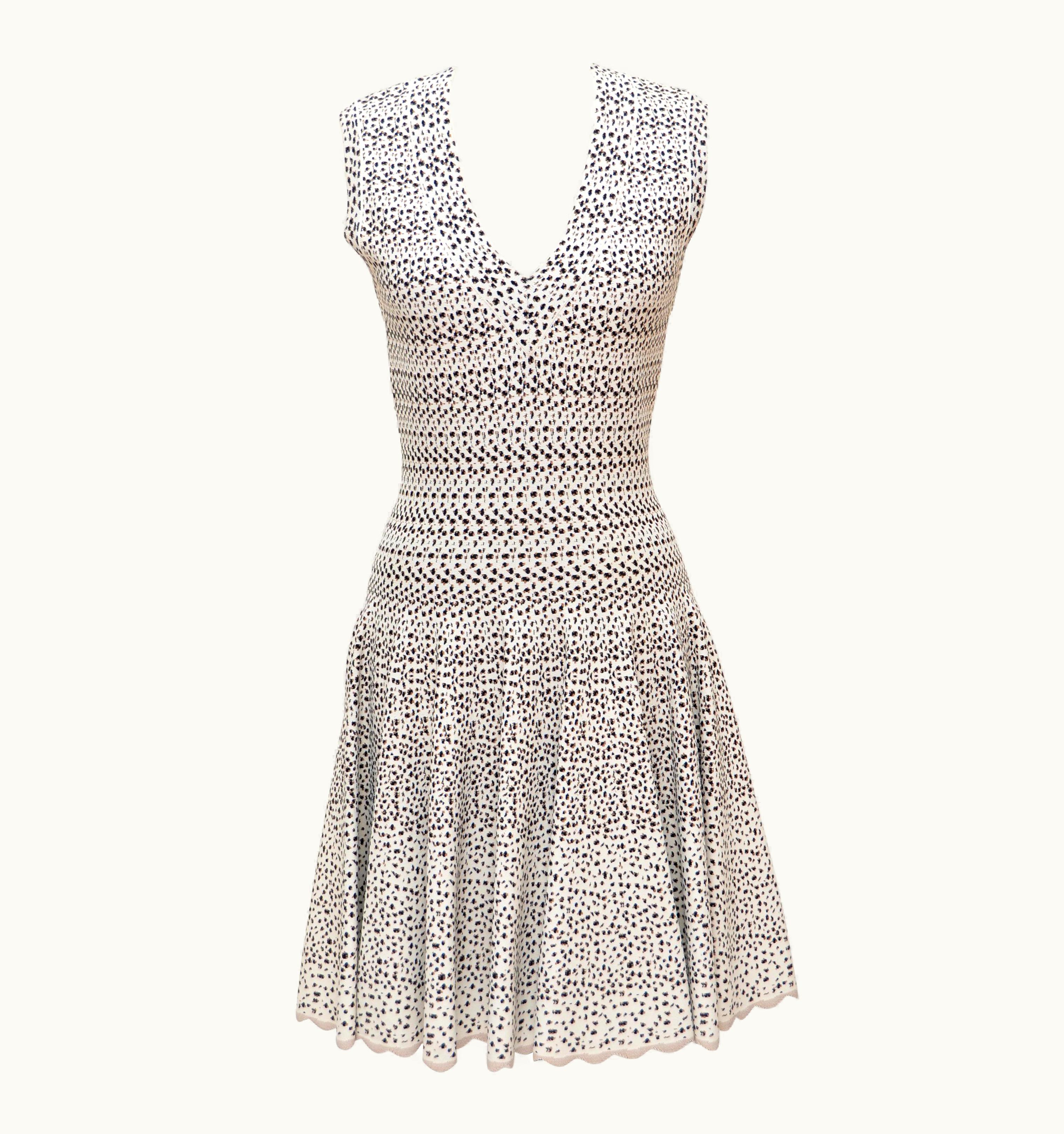 Alaia Alaia Mini Leopard Print Dress New