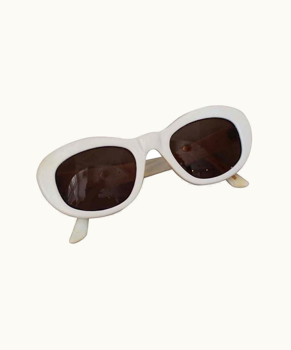 Alaia Azzedine Alaia 1990' Vintage White Frame Sunglasses