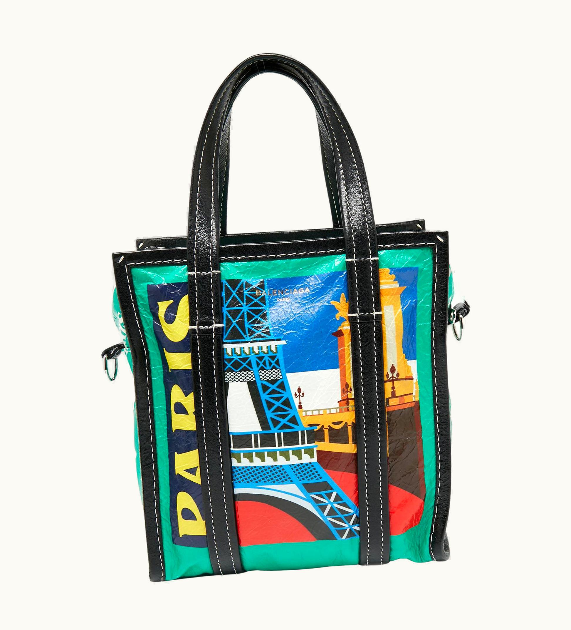 Balenciaga Balenciaga Multicolor Leather Paris Bazar Tote