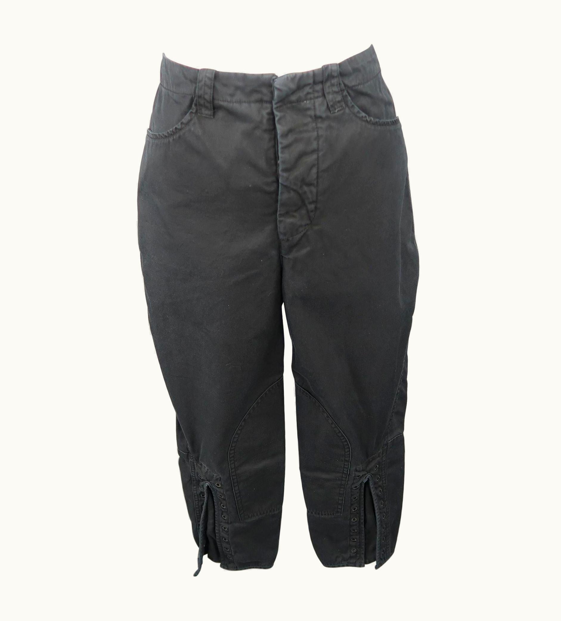 Balenciaga Balenciaga Black Cotton Casual Pants