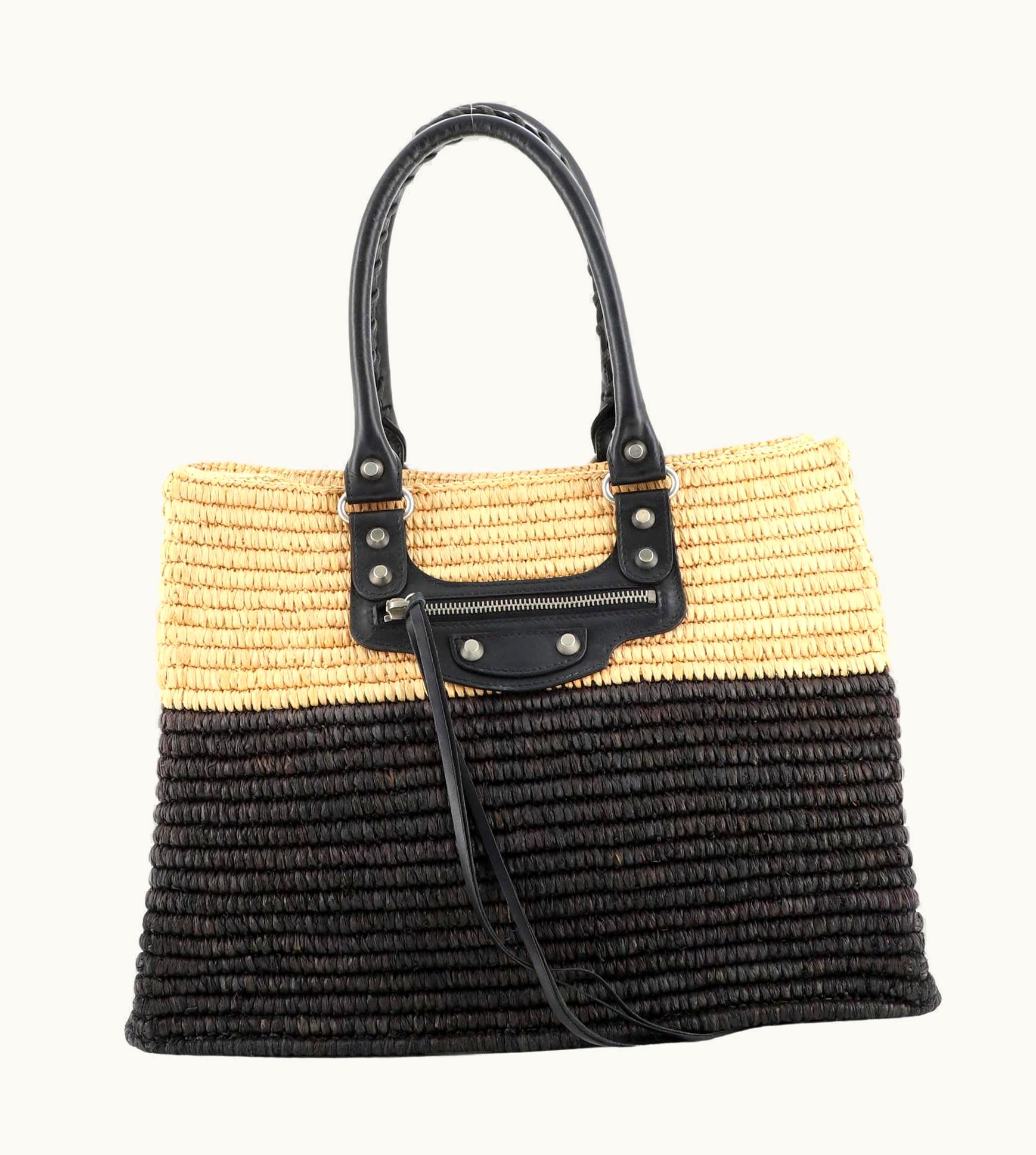 Balenciaga Balenciaga Panier Shopping Tote Woven Raffia
