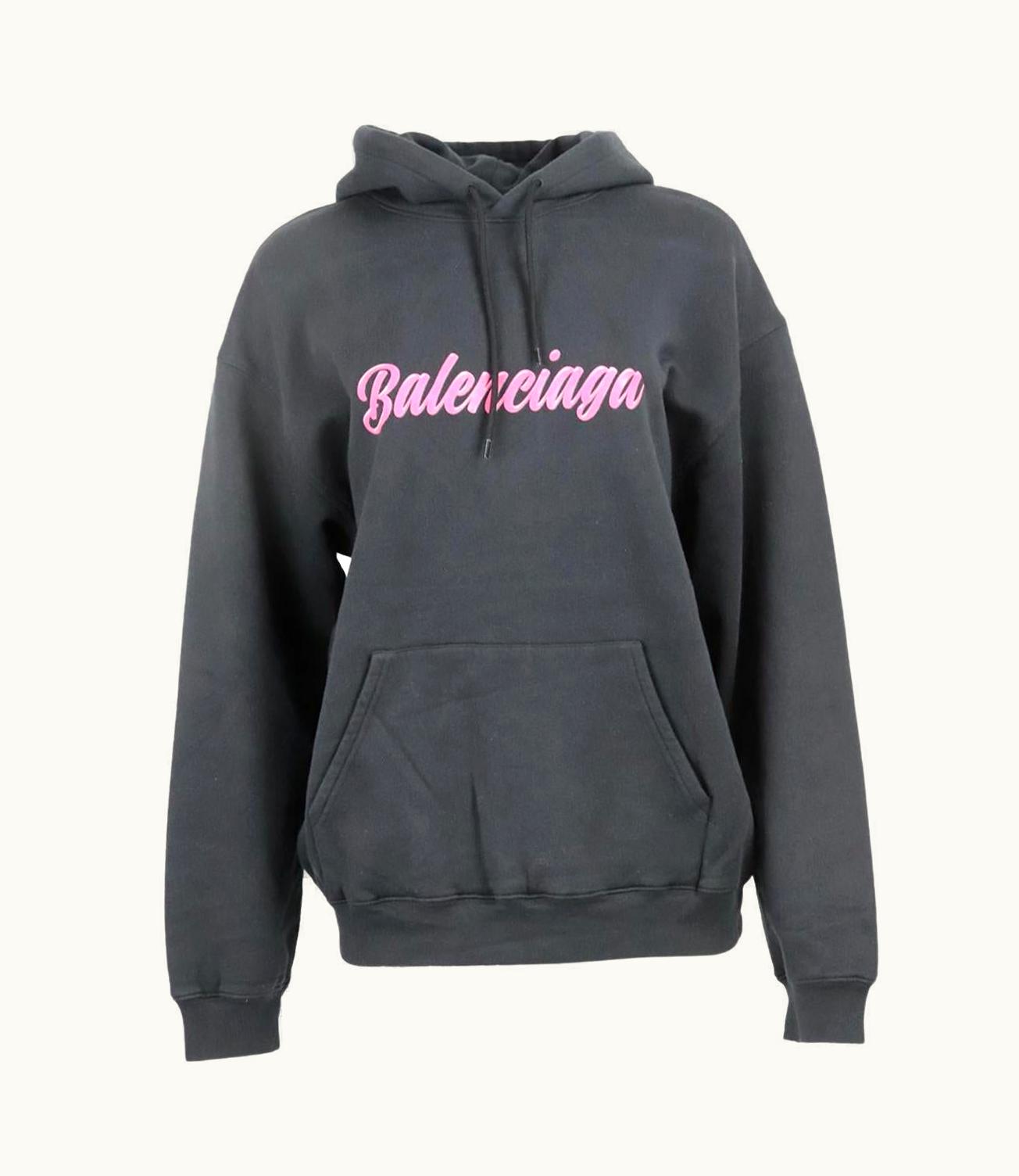 Balenciaga Balenciaga Oversized Printed Cotton Jersey Hoodie Medium UZ0588117
