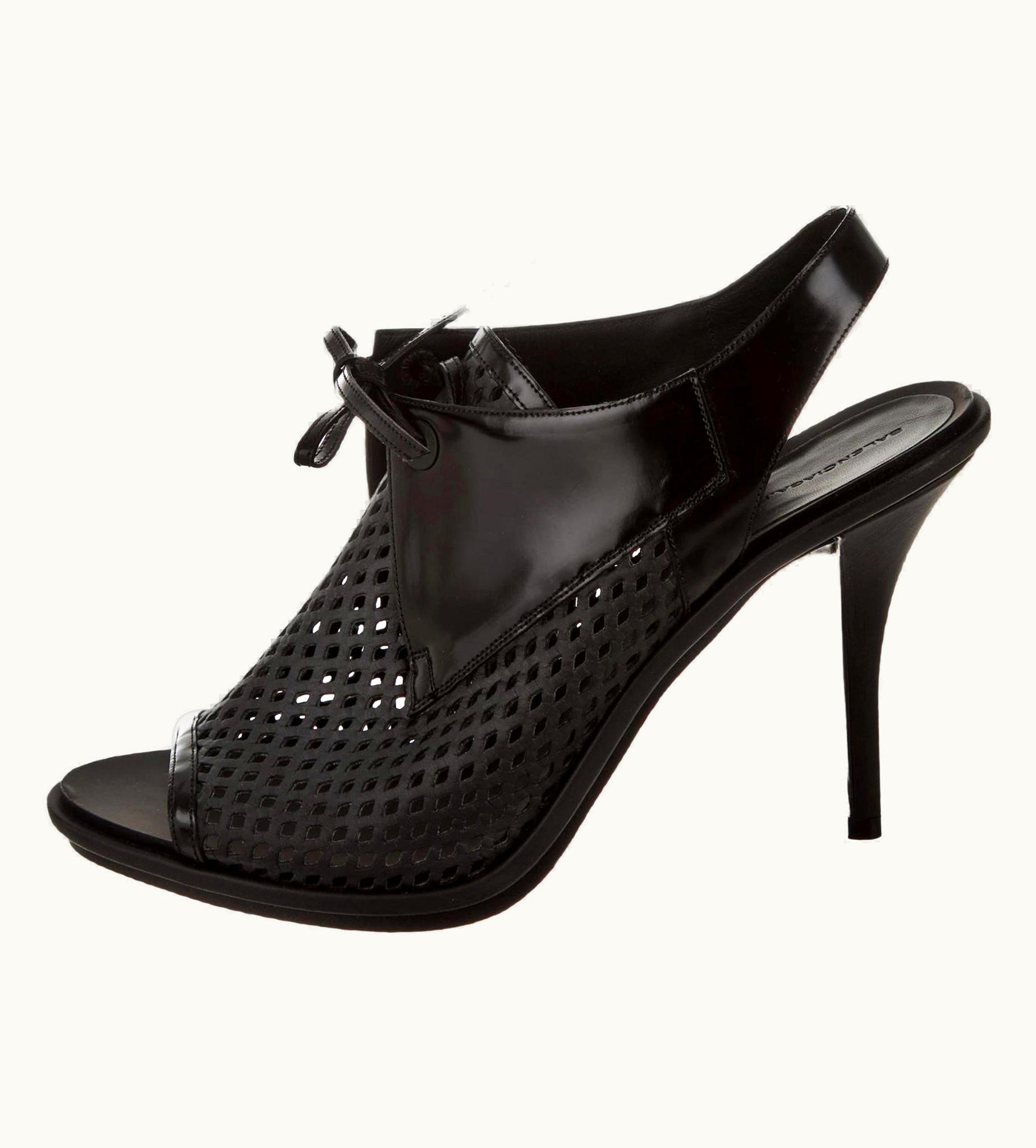 Balenciaga Balenciaga Perforated Patent Leather Heels