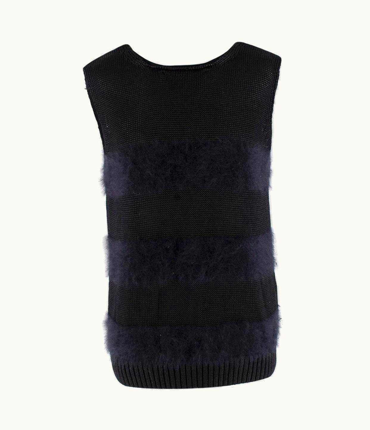 Balenciaga Balenciaga Black Angora Blend Knit Vest