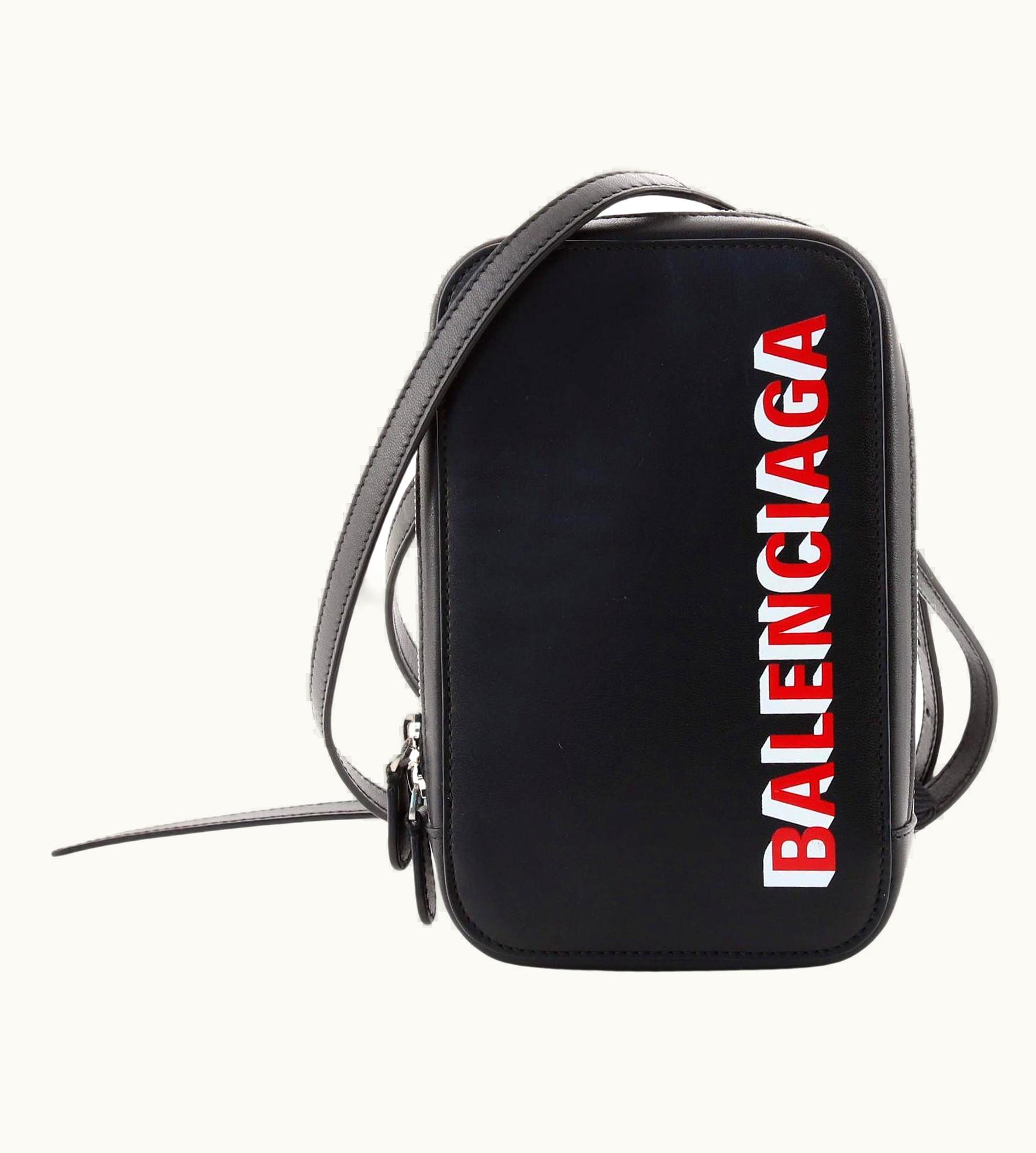 Balenciaga Balenciaga Cash Zip Phone Holder Crossbody Bag Leather
