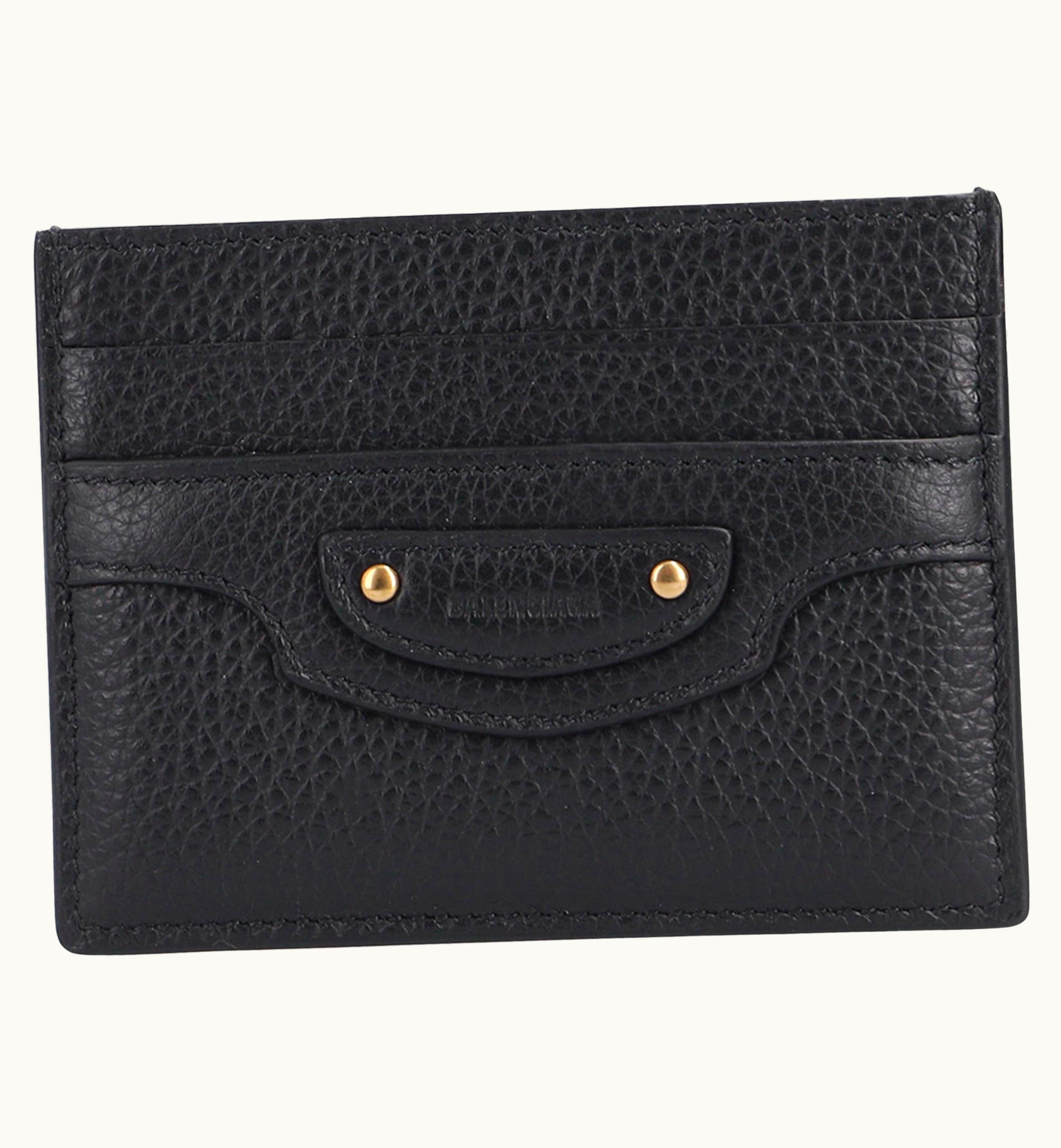 Balenciaga Balenciaga Black Neo Classic Leather Card Holder Wallet