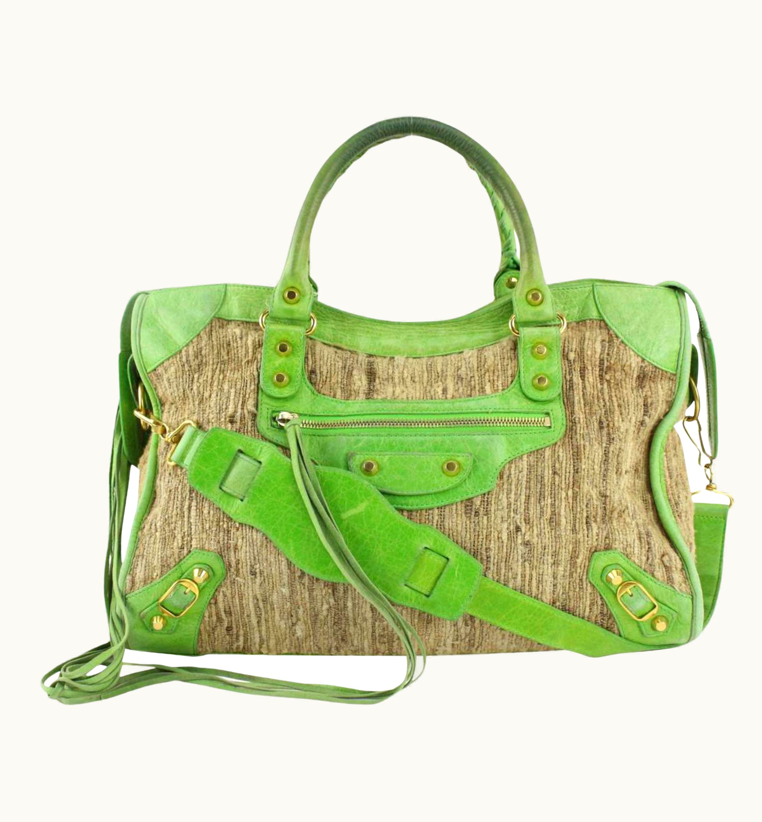 Balenciaga Balenciaga Green Classic City 2way Moto Bag 1130ba19