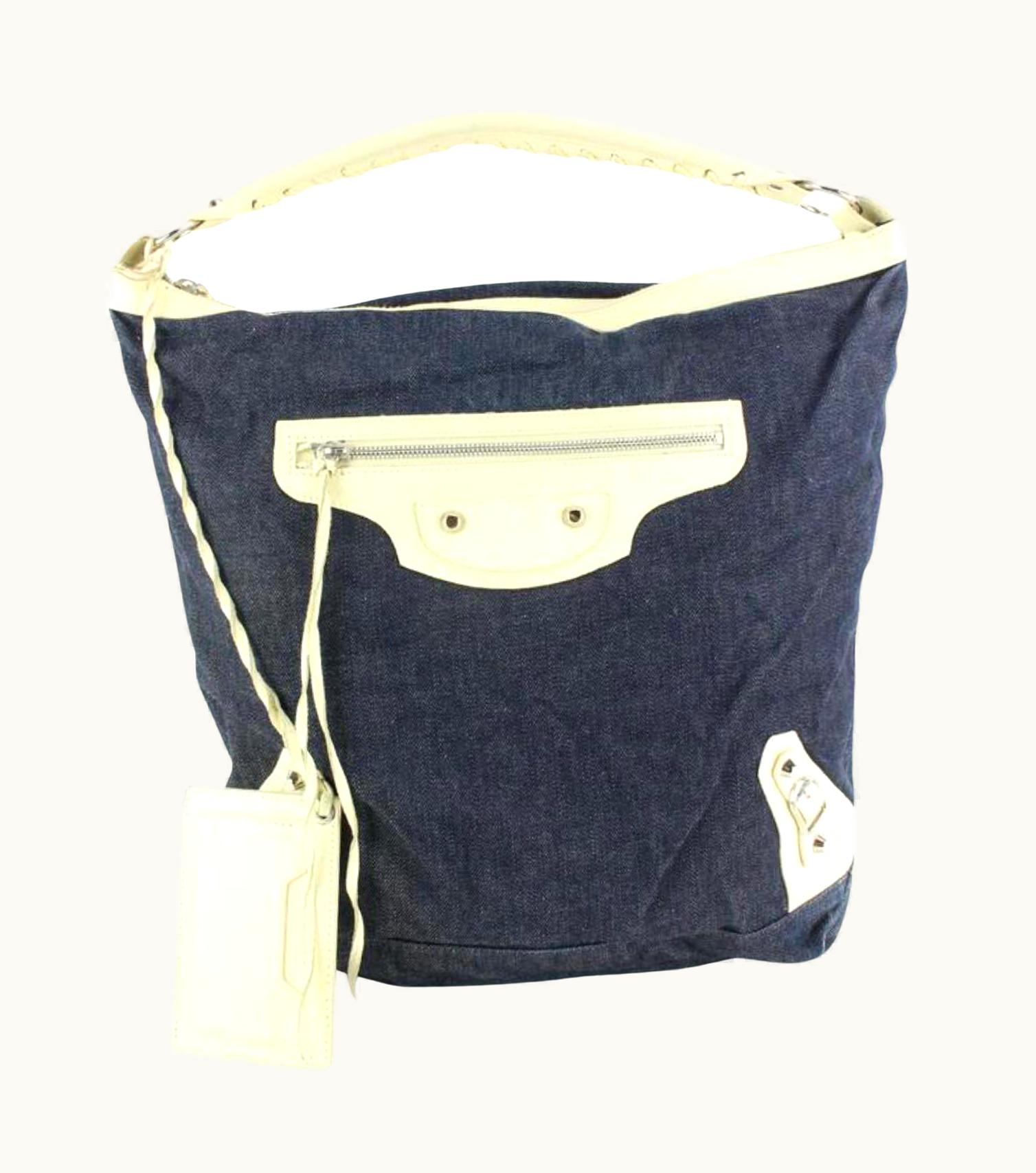 Balenciaga Balenciaga Denim Classic Hardware Day Hobo Black 89ba52s