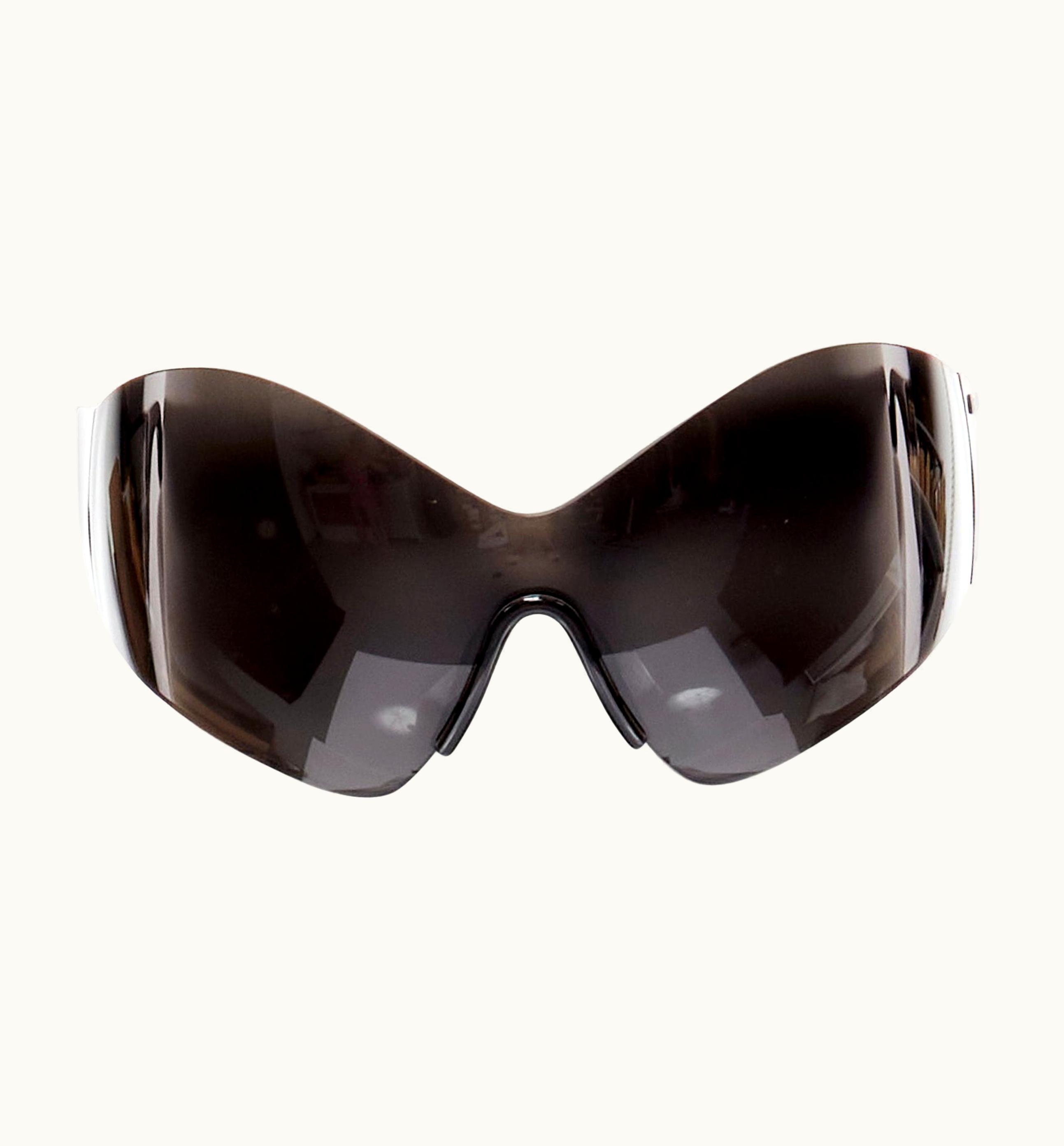 Balenciaga Demna 2021 Runway Butterfly Mask Shield Sunglasses Kim Kardashian UZ0588576