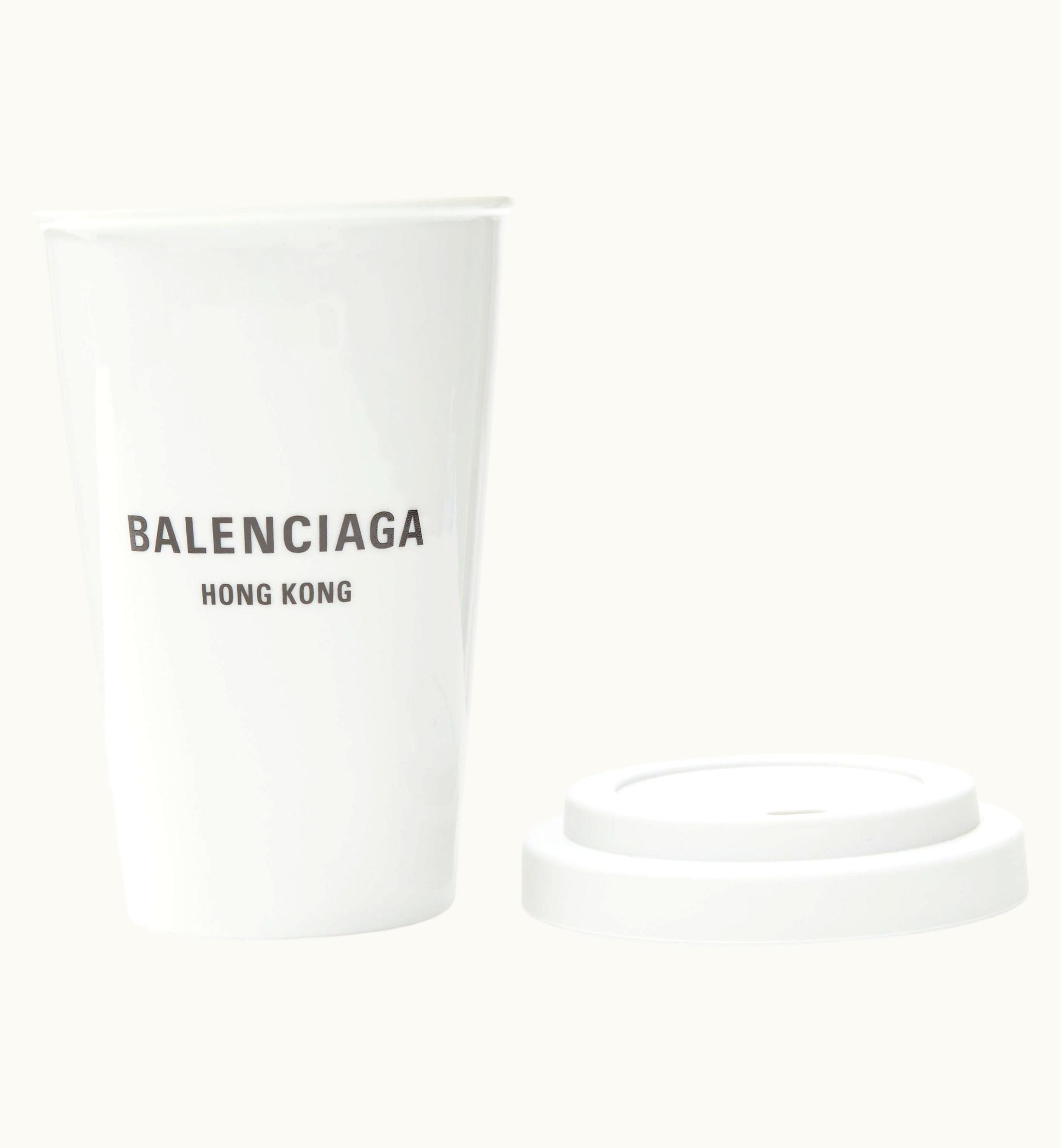 Balenciaga 2022 Cities Hong Kong White Porcelain Coffee Glass Mug