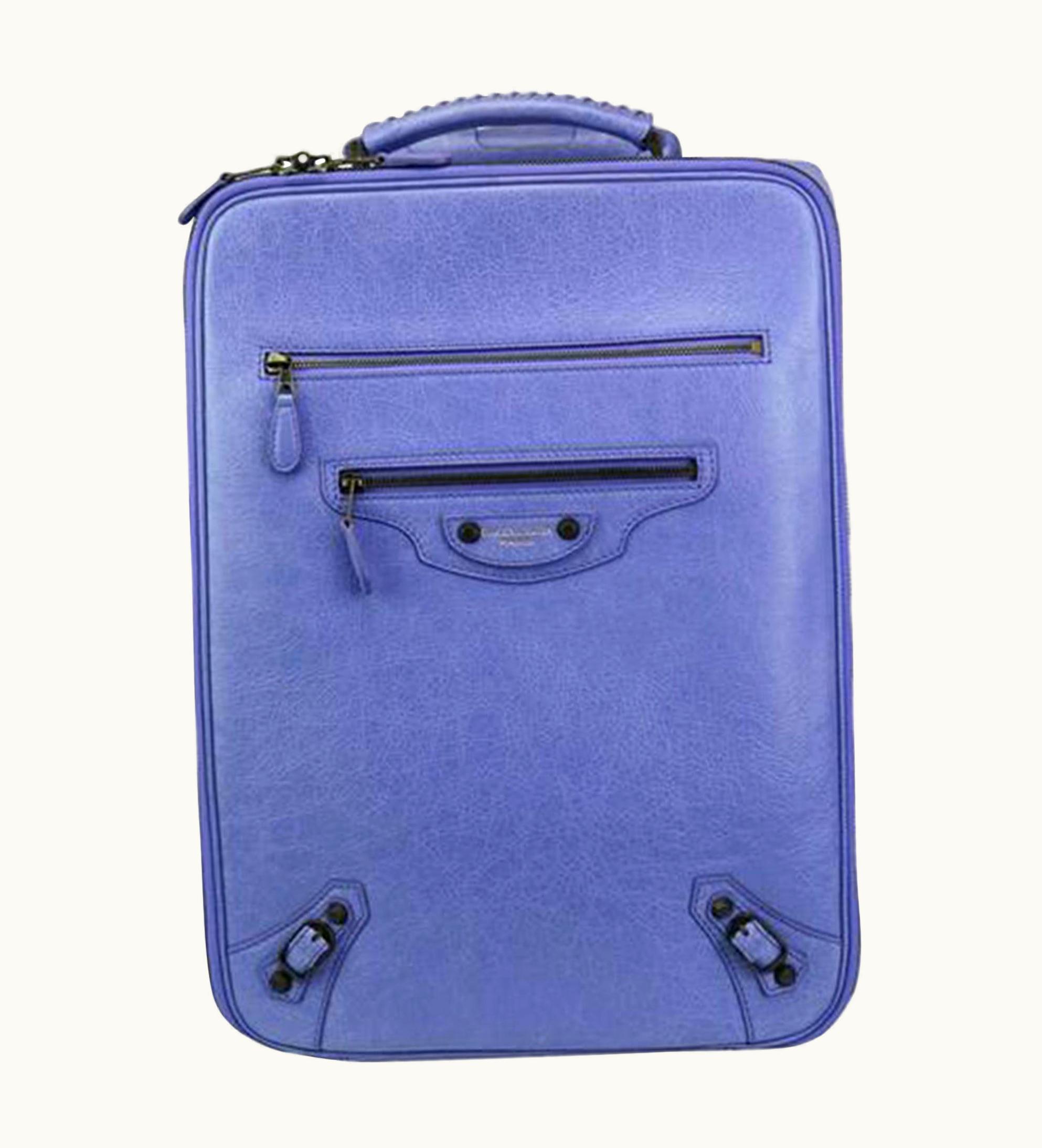 Balenciaga Arena Wheeled Suitcase Rolling Carry-on Luggage Trolley Leather Bag