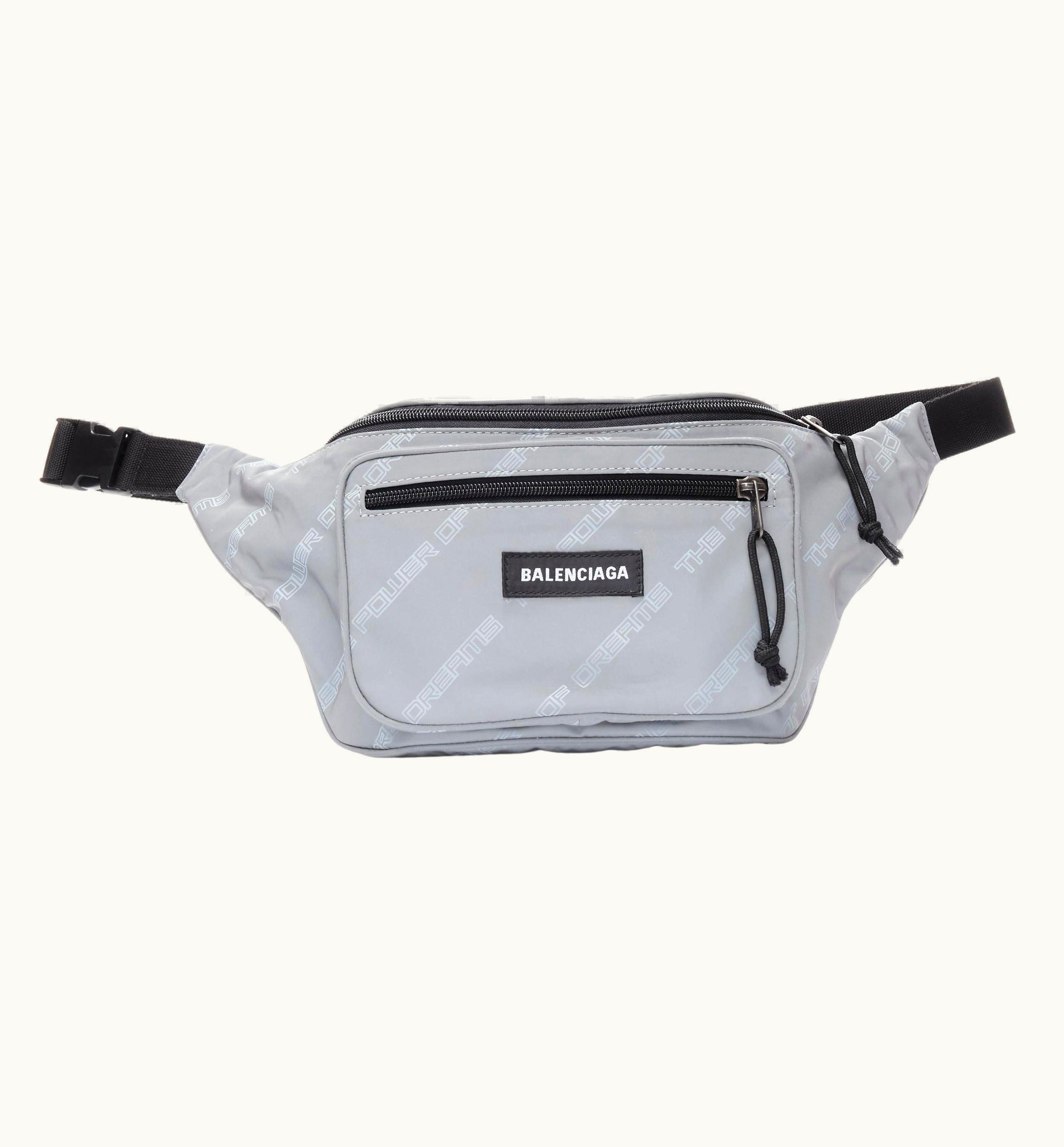 Balenciaga Power Of Dreams 3m Reflective Nylon Explorer Crossbody Belt Bag