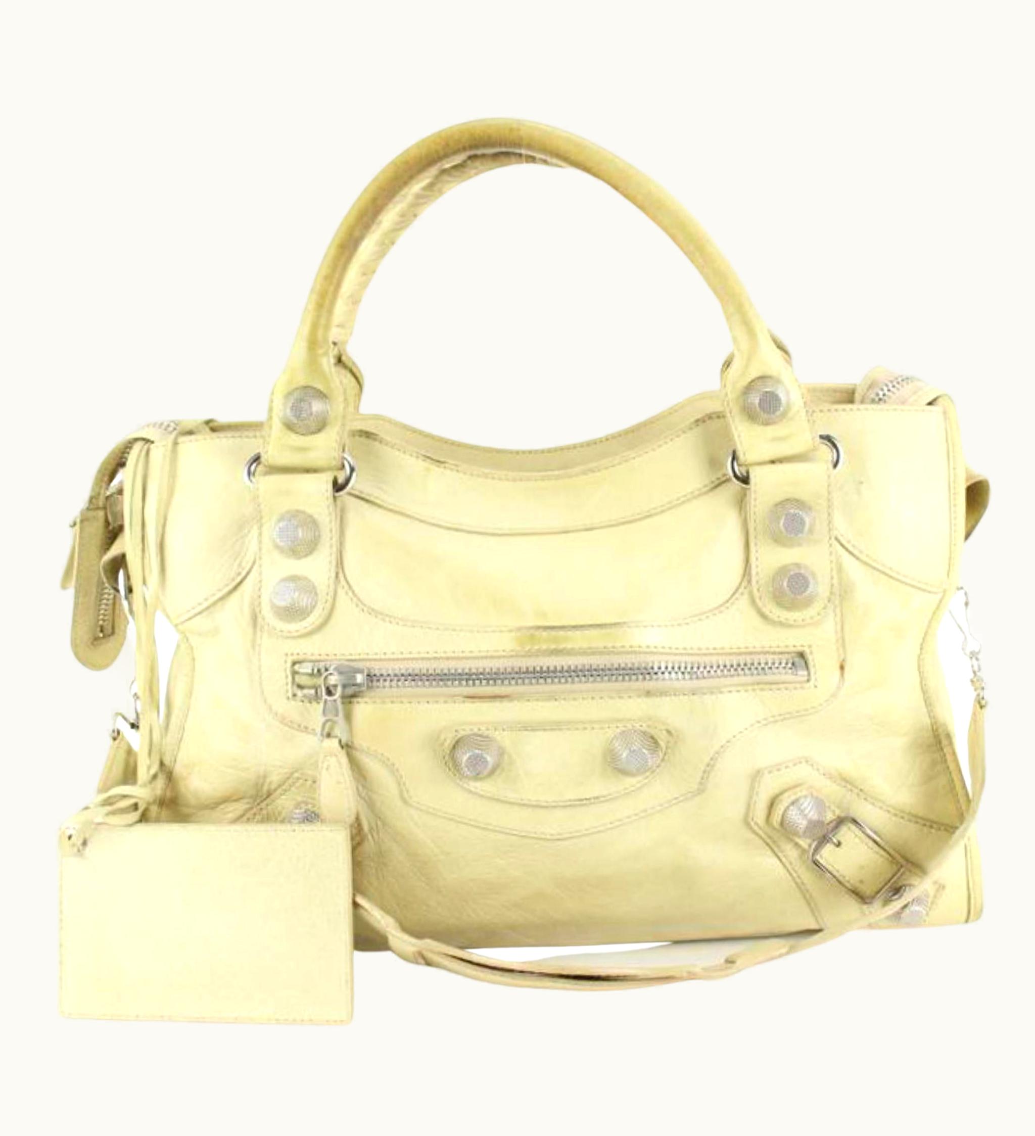 Balenciaga Balenciaga Cream Leather The Giant City Editor' 2way Bag 87ba52s