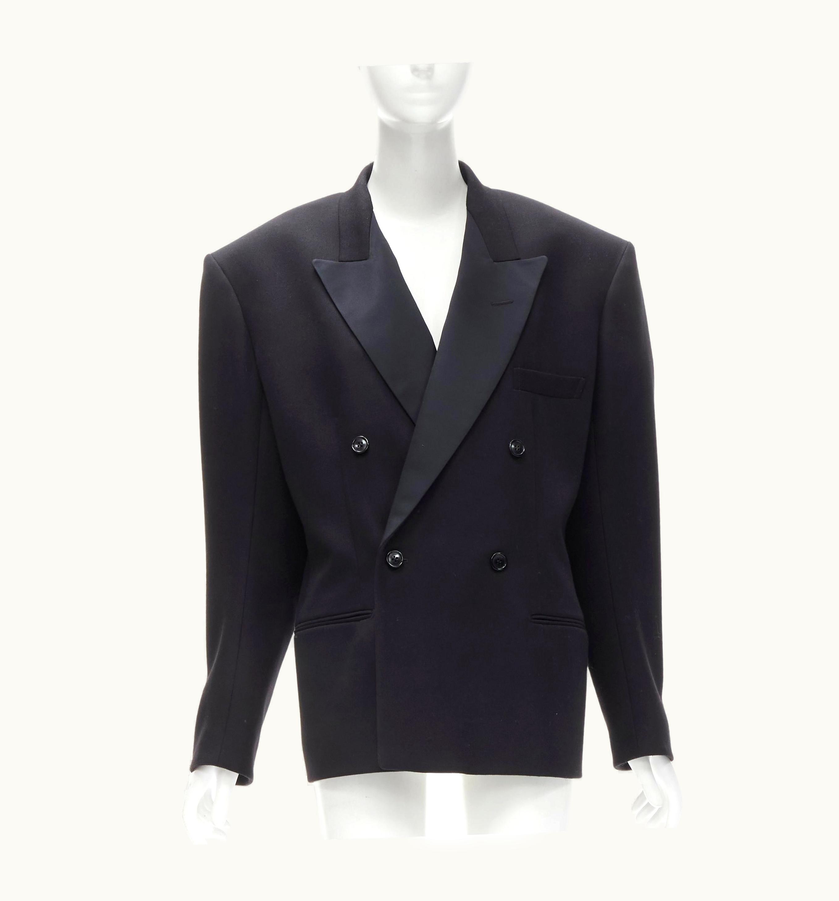 Balenciaga Balenciaga Demna 2021 Eveningwear Special Item Oversized Tux Blazer Xl