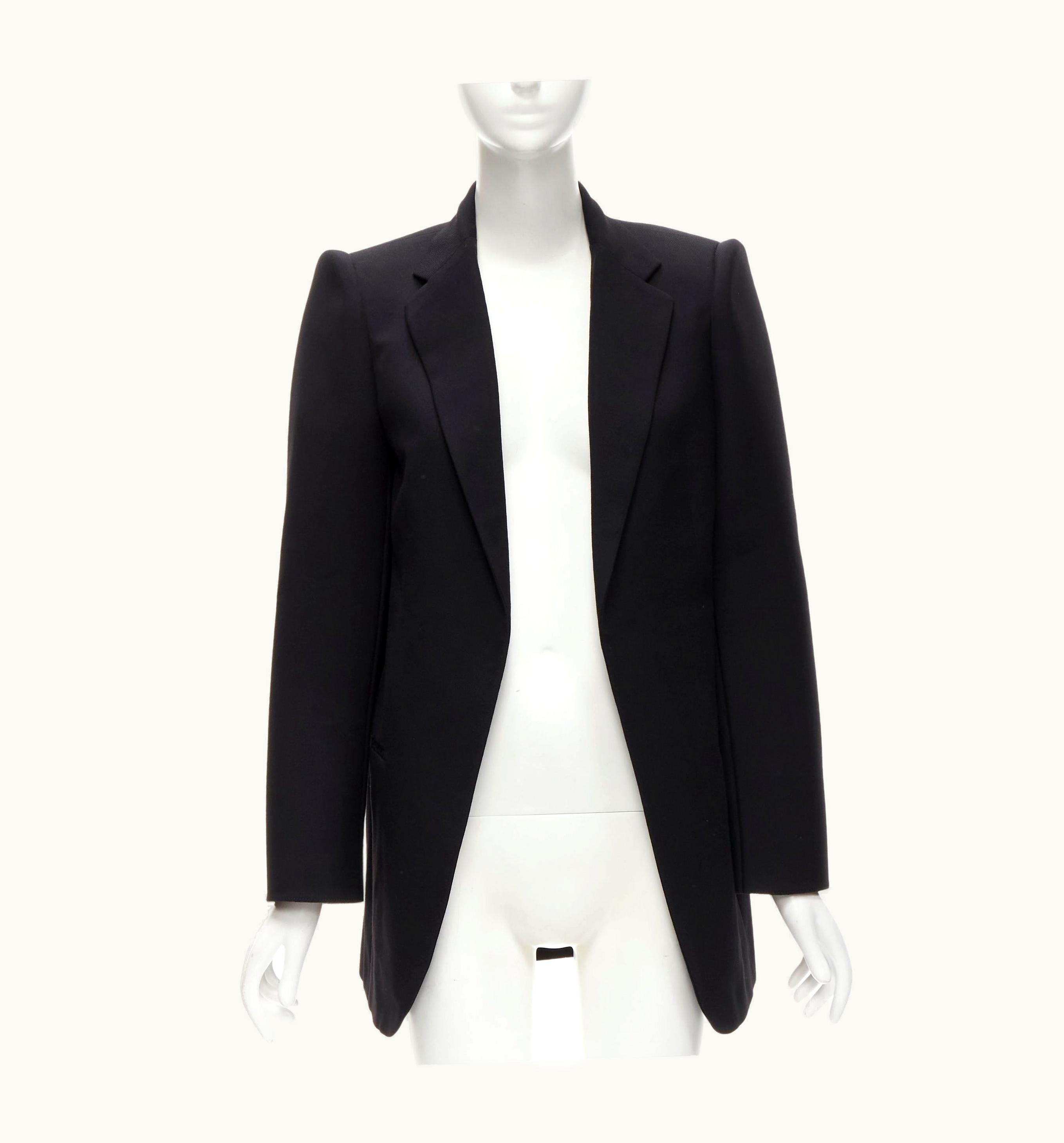 Balenciaga Balenciaga Demna 2019 Black Wool Power Padded Shoulder Oversized Blazer