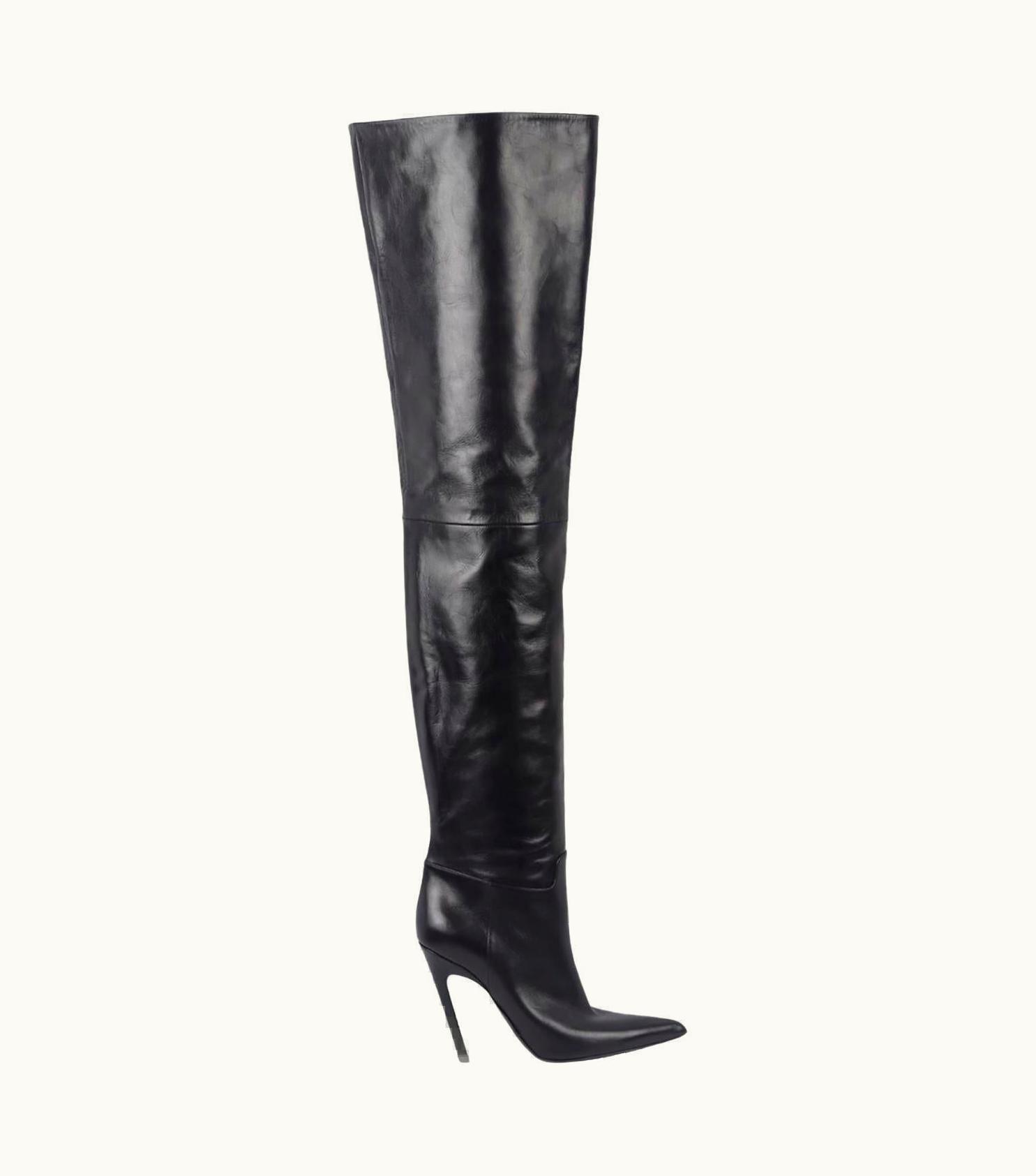 Balenciaga Balenciaga Leather Over The Knee Boots Eu 38 Us