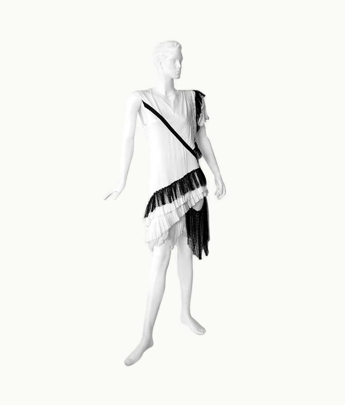 Balenciaga Balenciaga/Ghesquiere Rare 2001 Vogue Magazine Pick Chemise 1920' Style Dress