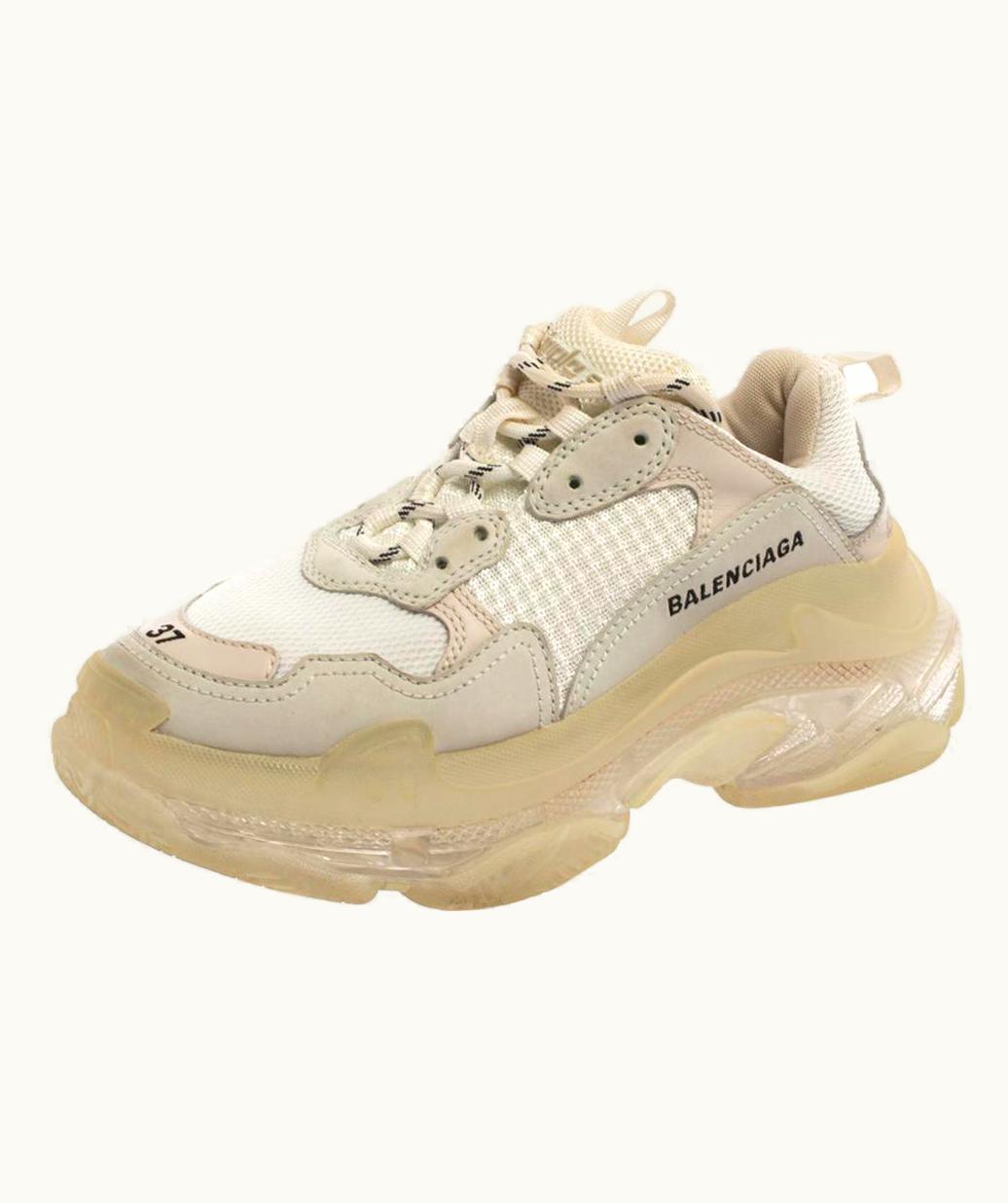 Balenciaga Balenciaga Tri Color Leather And Mesh Triple Trainer Sneakers