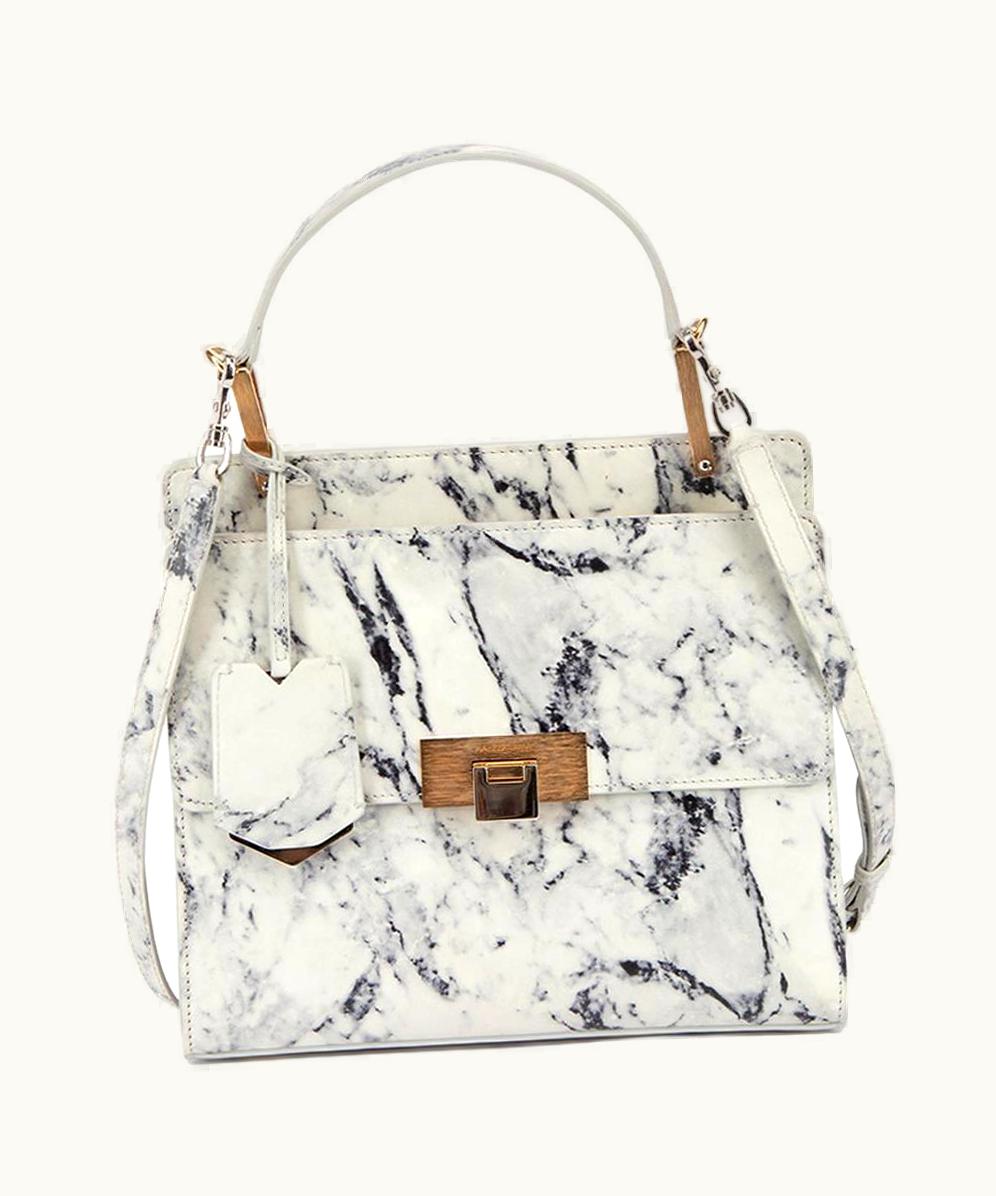 Balenciaga Balenciaga Women' AW 2015 Marble Le Dix Cartable Top Handle Bag