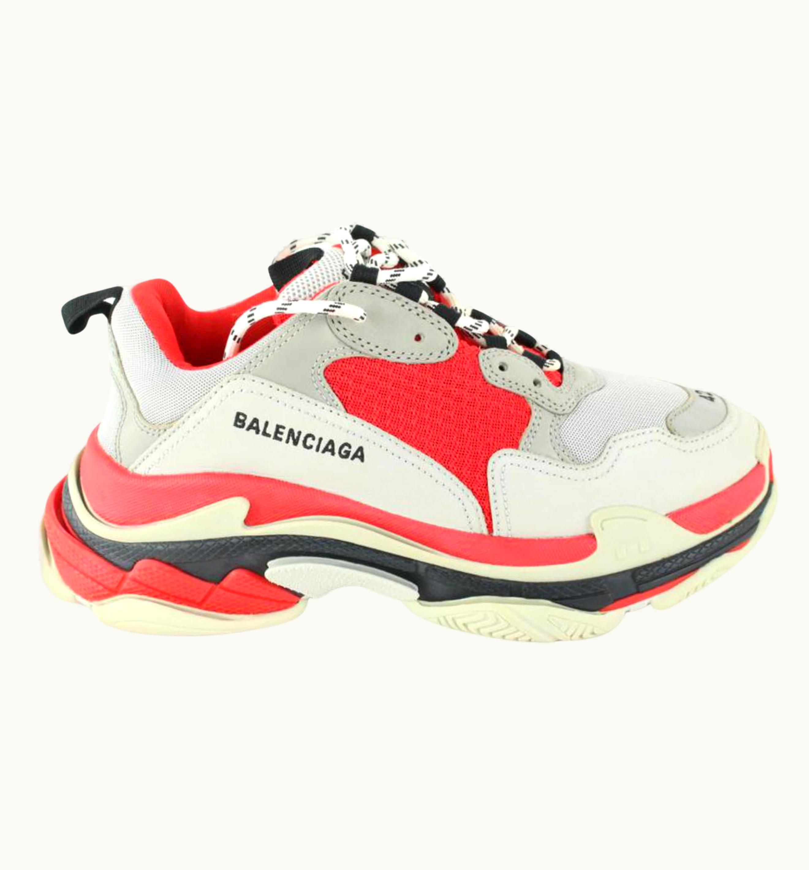 Balenciaga Balenciaga Men' Or 42 Grey Red Triple Sneaker 18ba531s