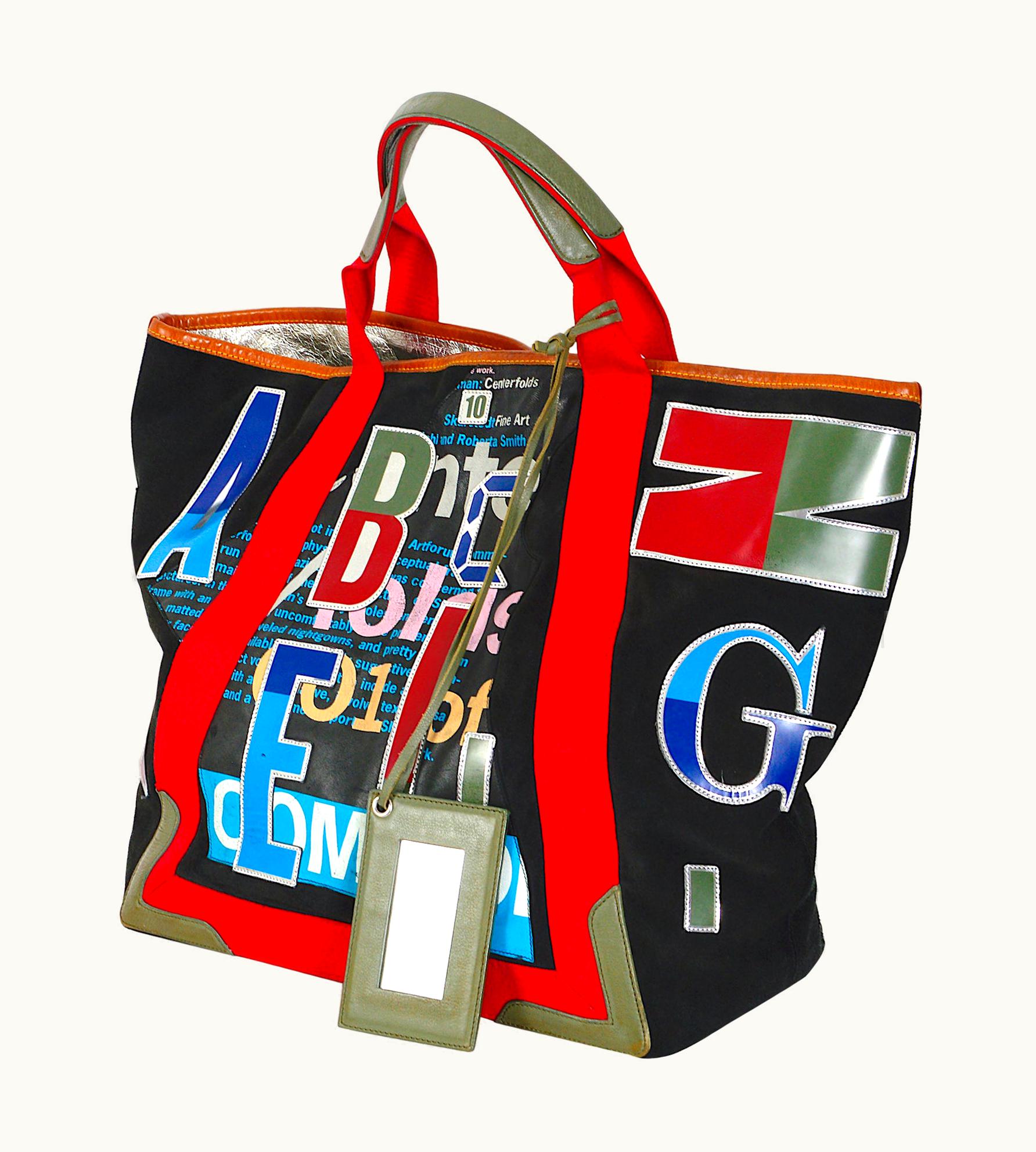 Balenciaga Balenciaga By Nicolas Ghesquiere Xl Black Suede Alphabet Tote