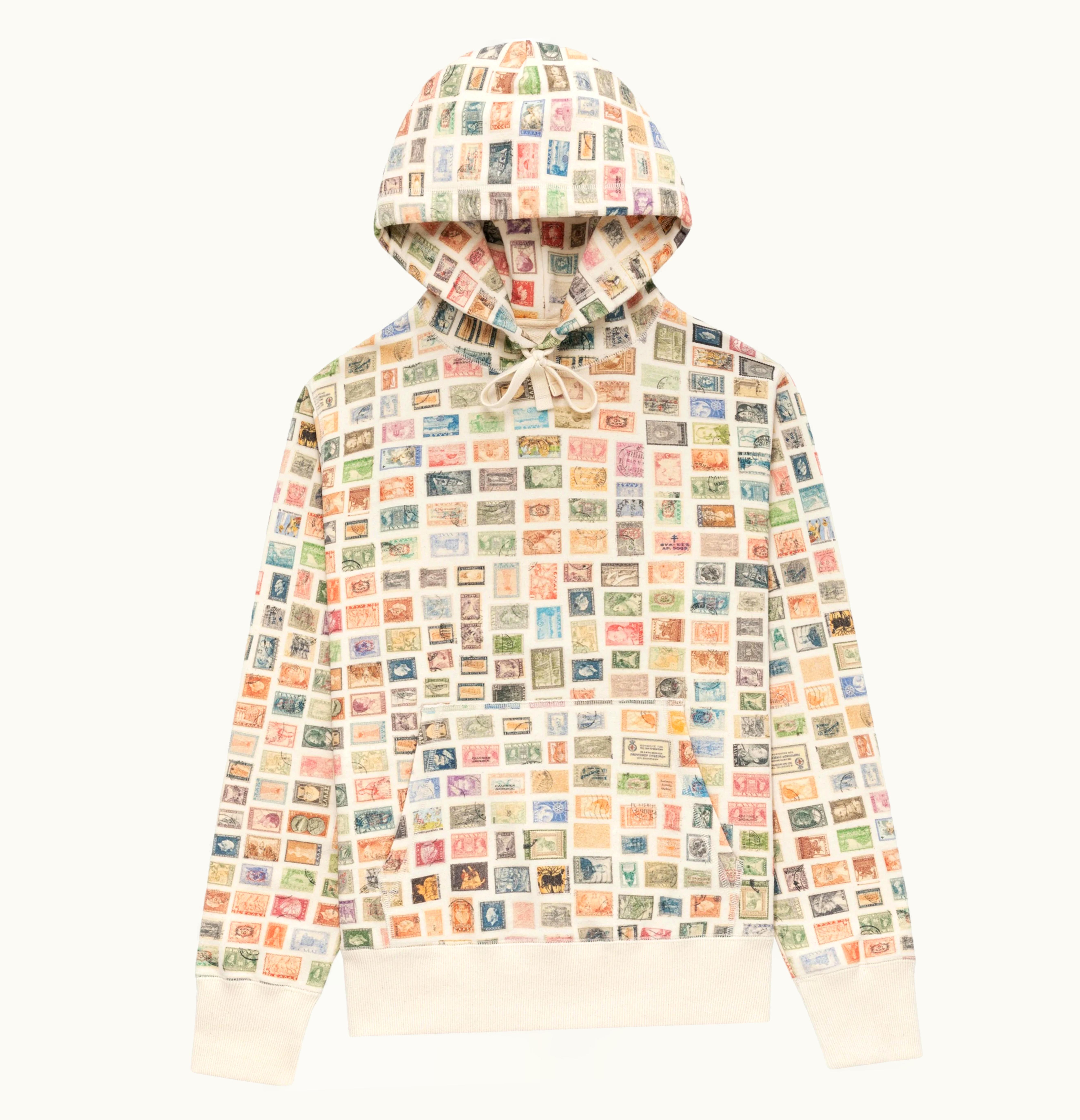 Aime Leon Dore Aime Leon Dore Vintage Stamps Hoodie Multicolor