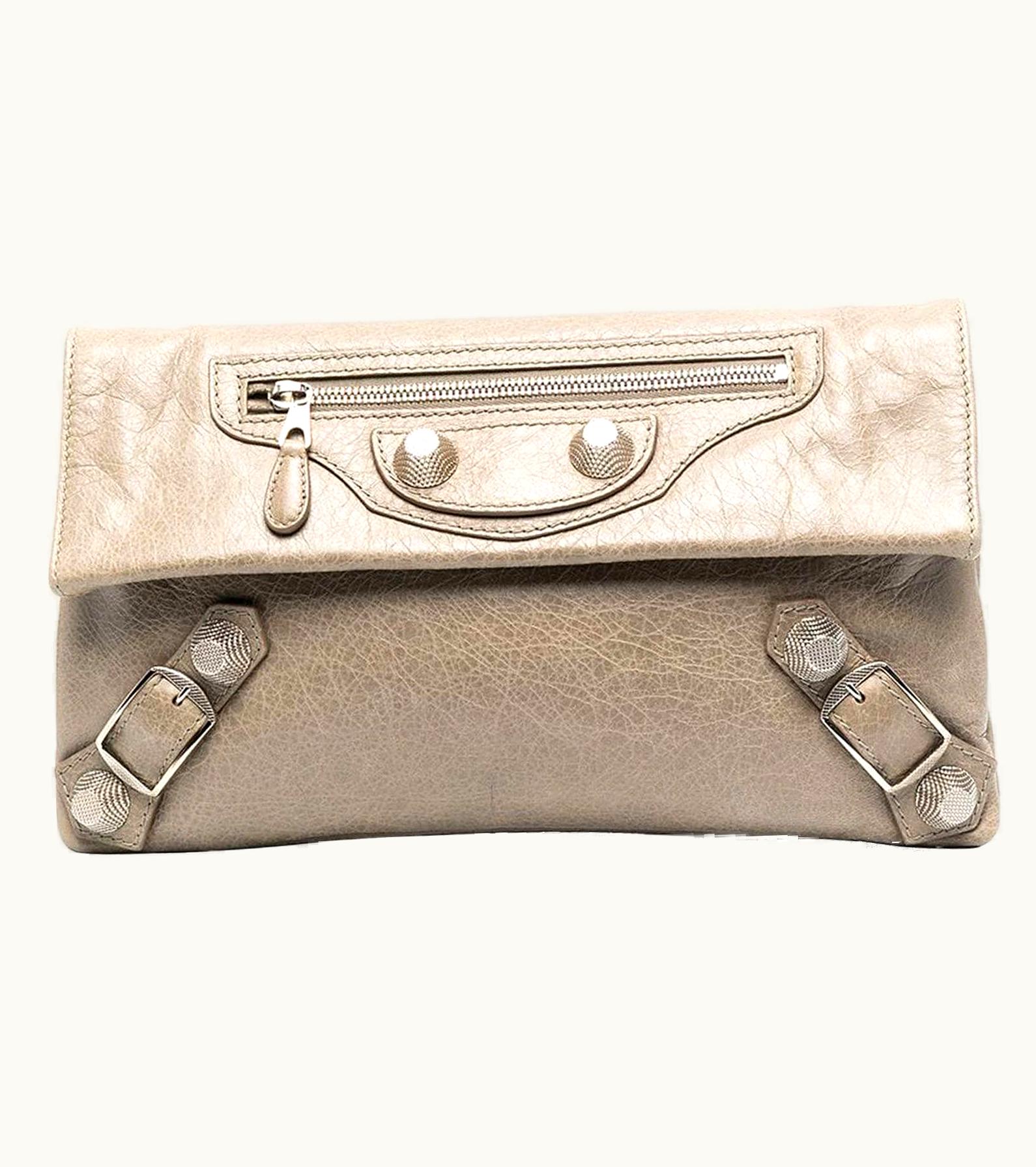 Balenciaga Vintage Balenciaga Leather Envelope Clutch