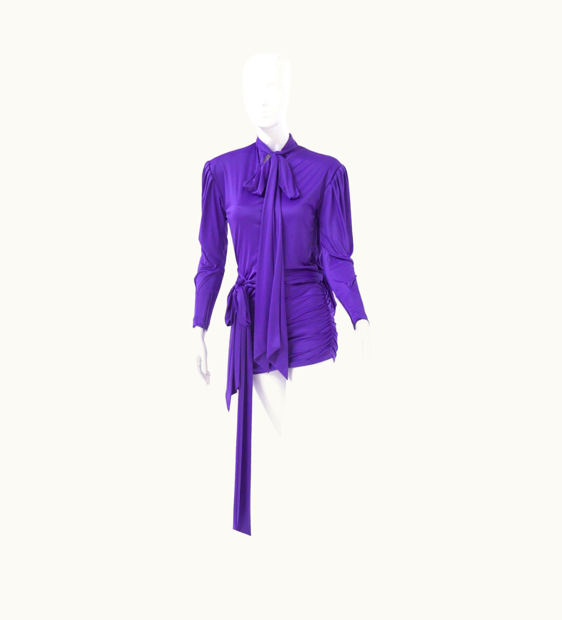 Balenciaga Balenciaga Luxurious Vintage Purple Dress