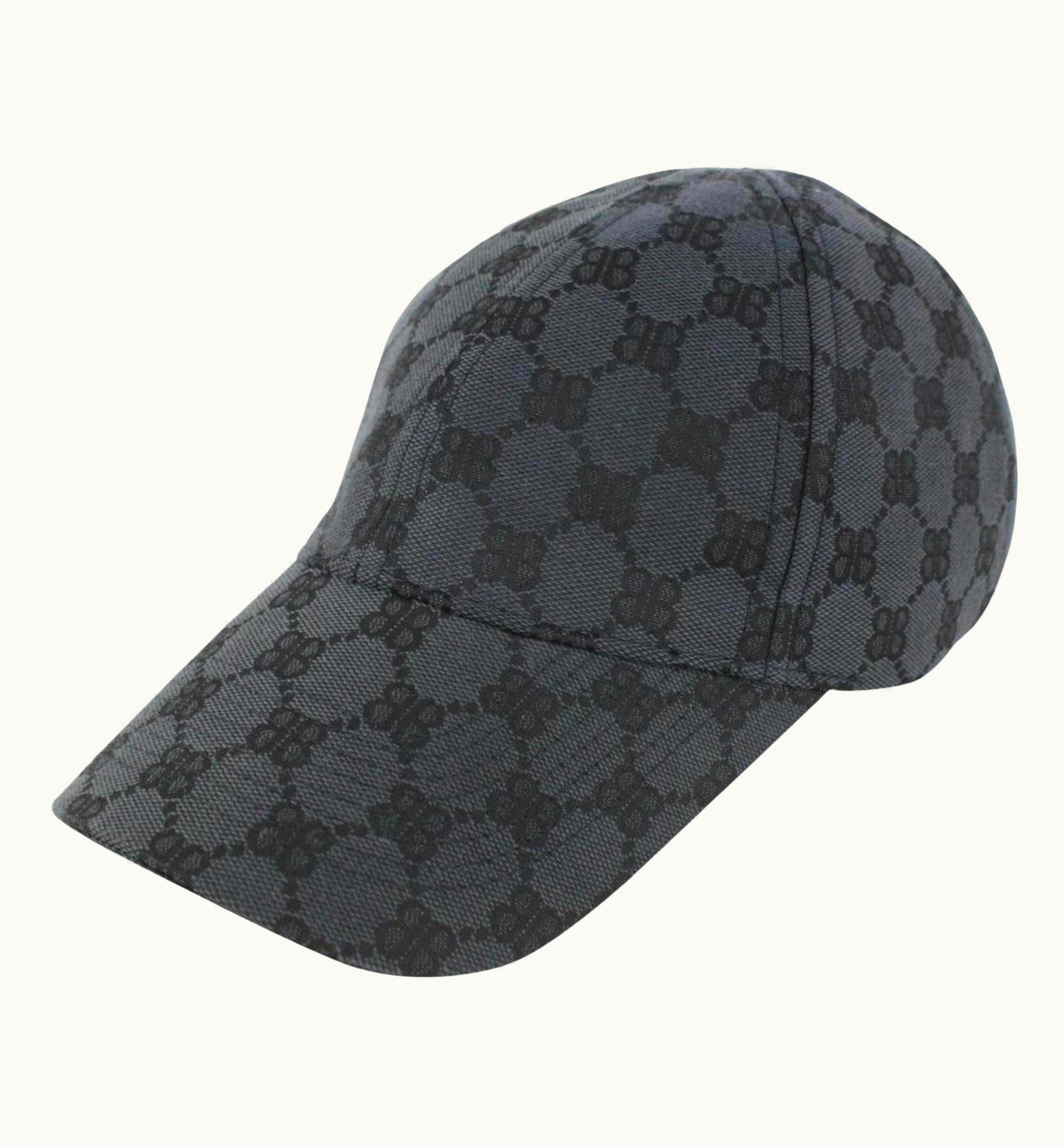 Balenciaga Balenciaga arge Black Monogram Hacker Cap Baseball Hat 1118b22