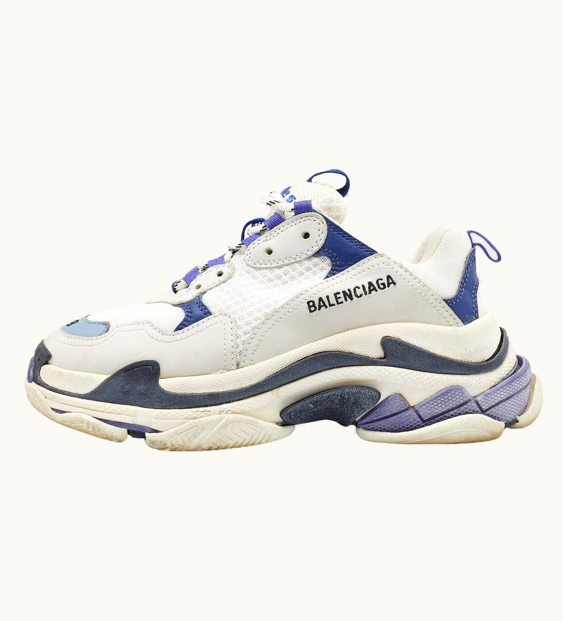 Balenciaga Balenciaga Multicolour Leather And Mesh Triple Sneakers