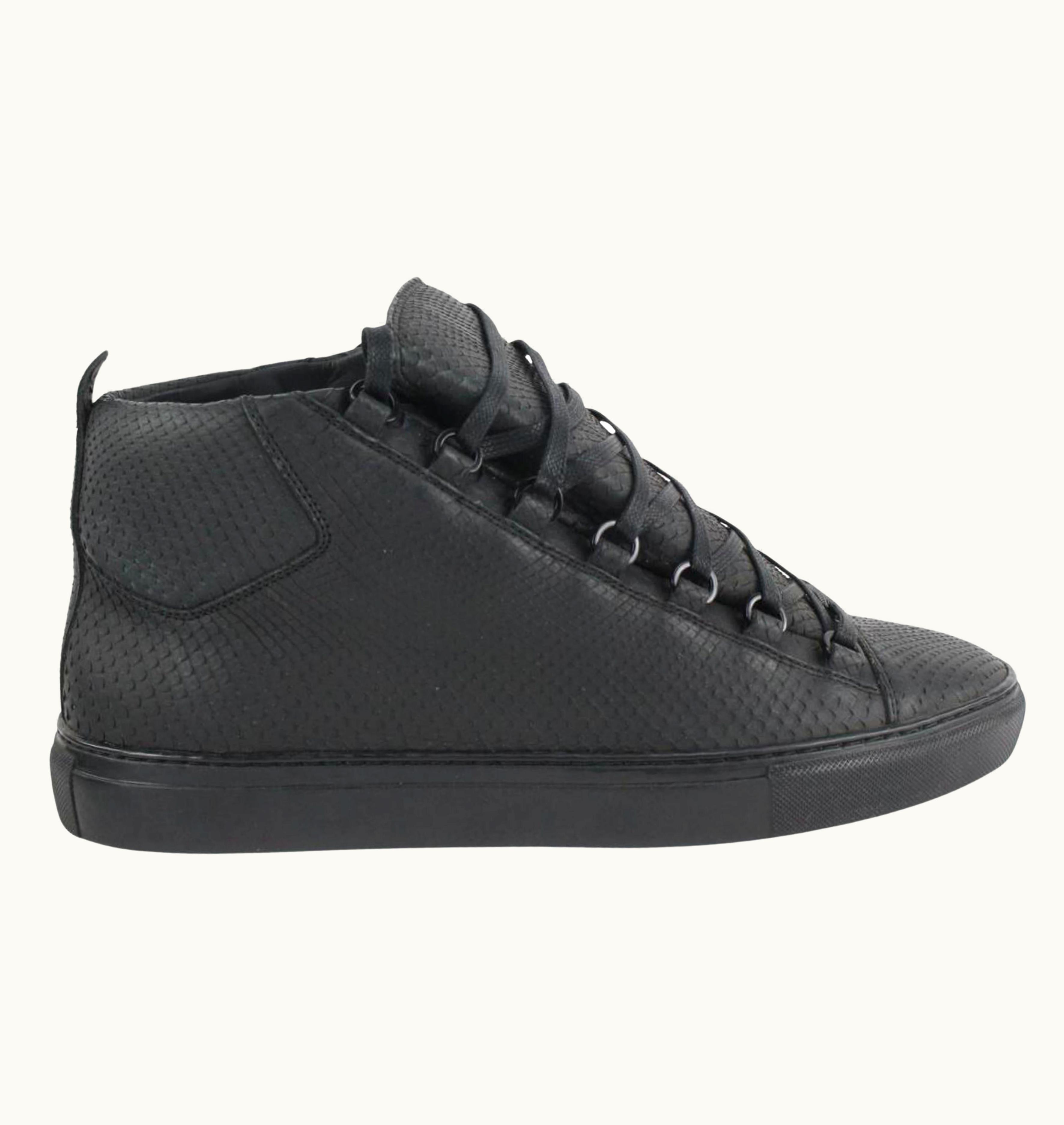 Balenciaga Balenciaga Men' 43 Deadstock Black Python Arena Sneaker 1210ba34